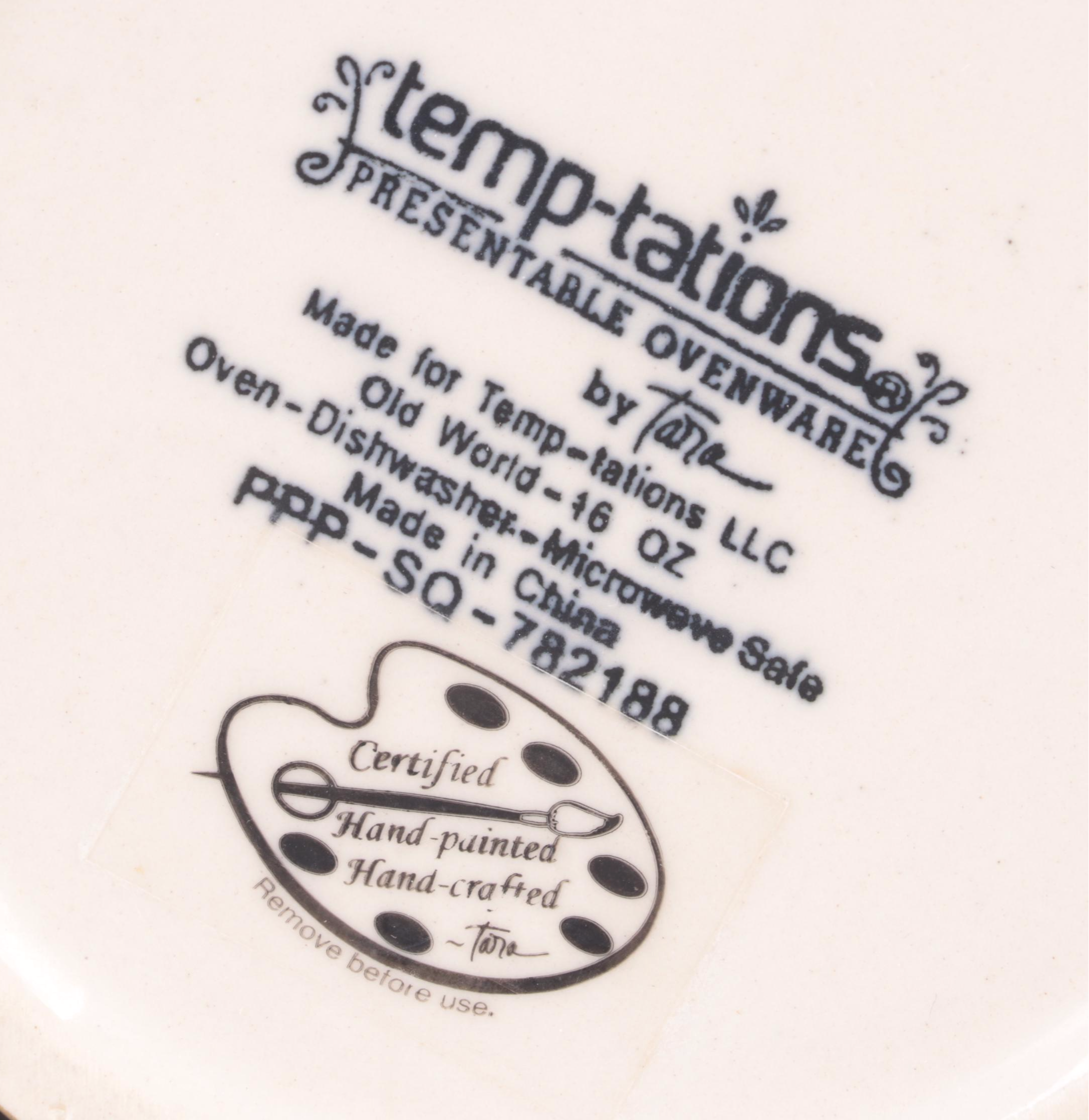Temp-tations by Tara "Old World Confetti" Ceramic Serveware and Dinnerware