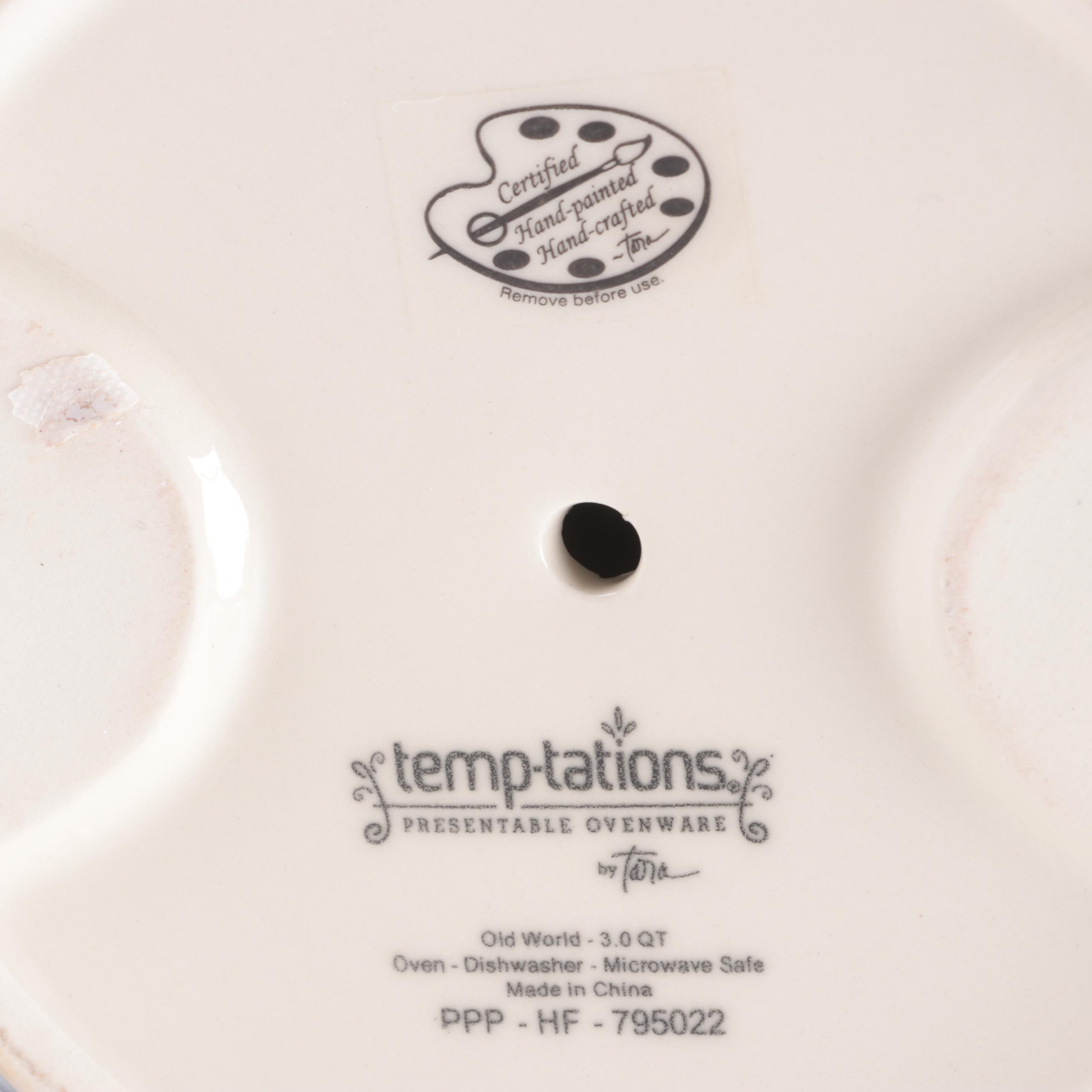 Temp-tations by Tara "Old World Confetti" Ceramic Serveware and Dinnerware