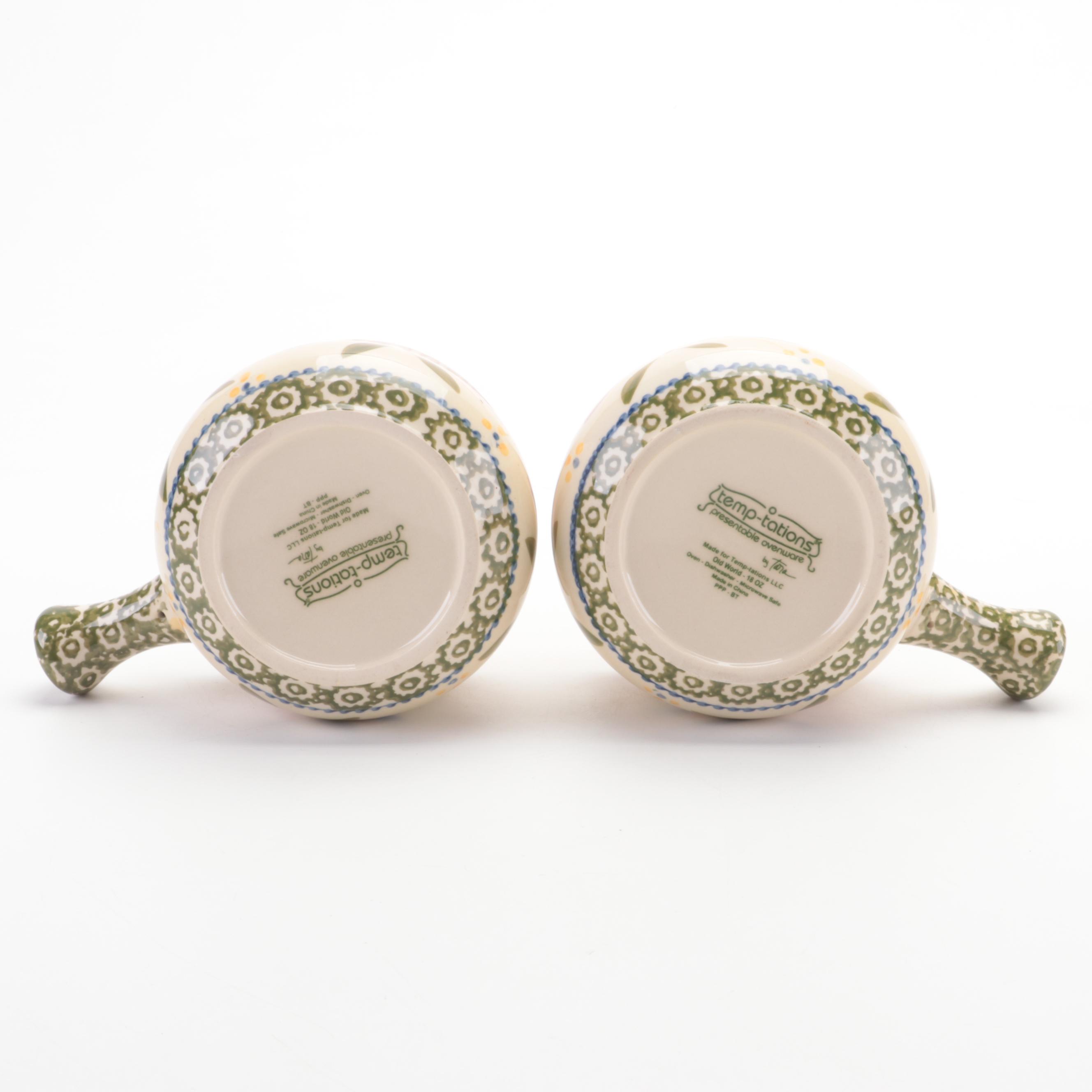 Temp-tations by Tara "Old World Confetti" Ceramic Serveware and Dinnerware