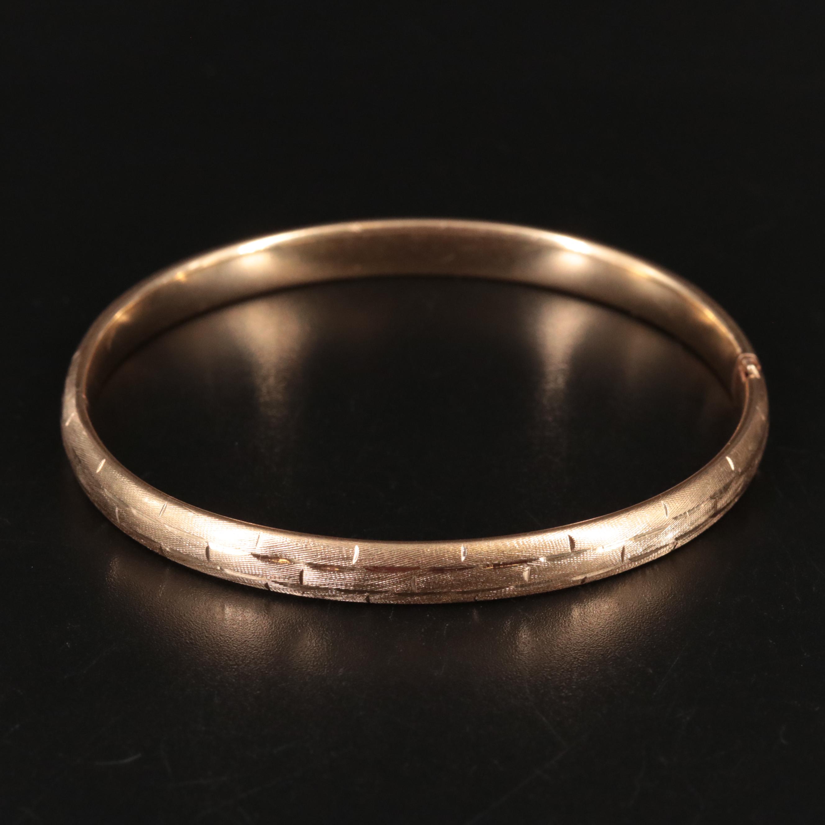 14K Bangle Bracelet