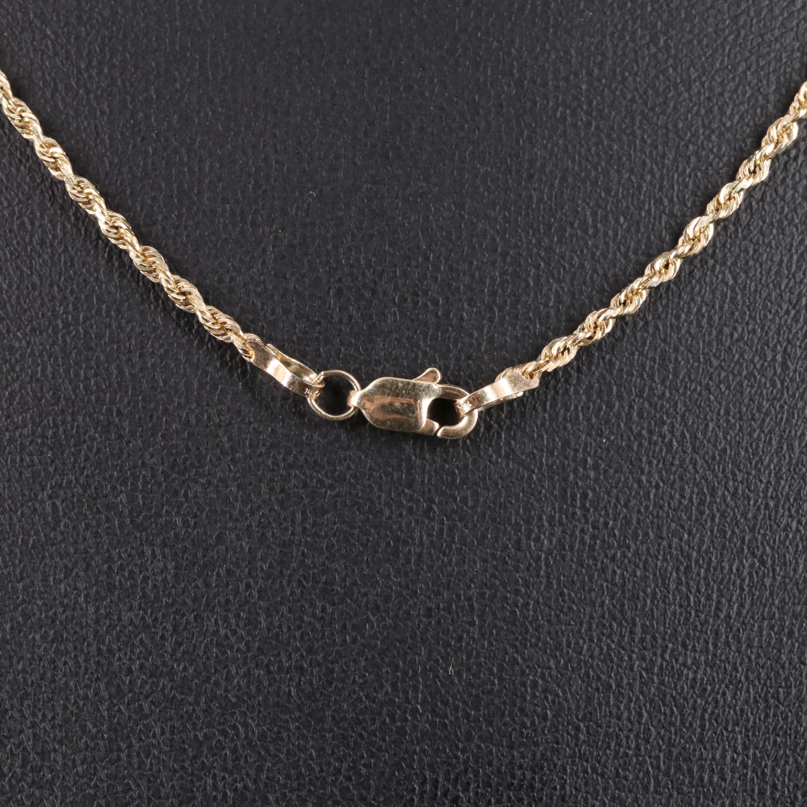 14K French Rope Chain Necklace