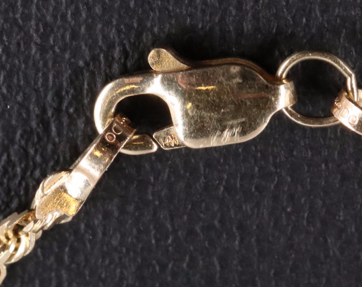 14K French Rope Chain Necklace