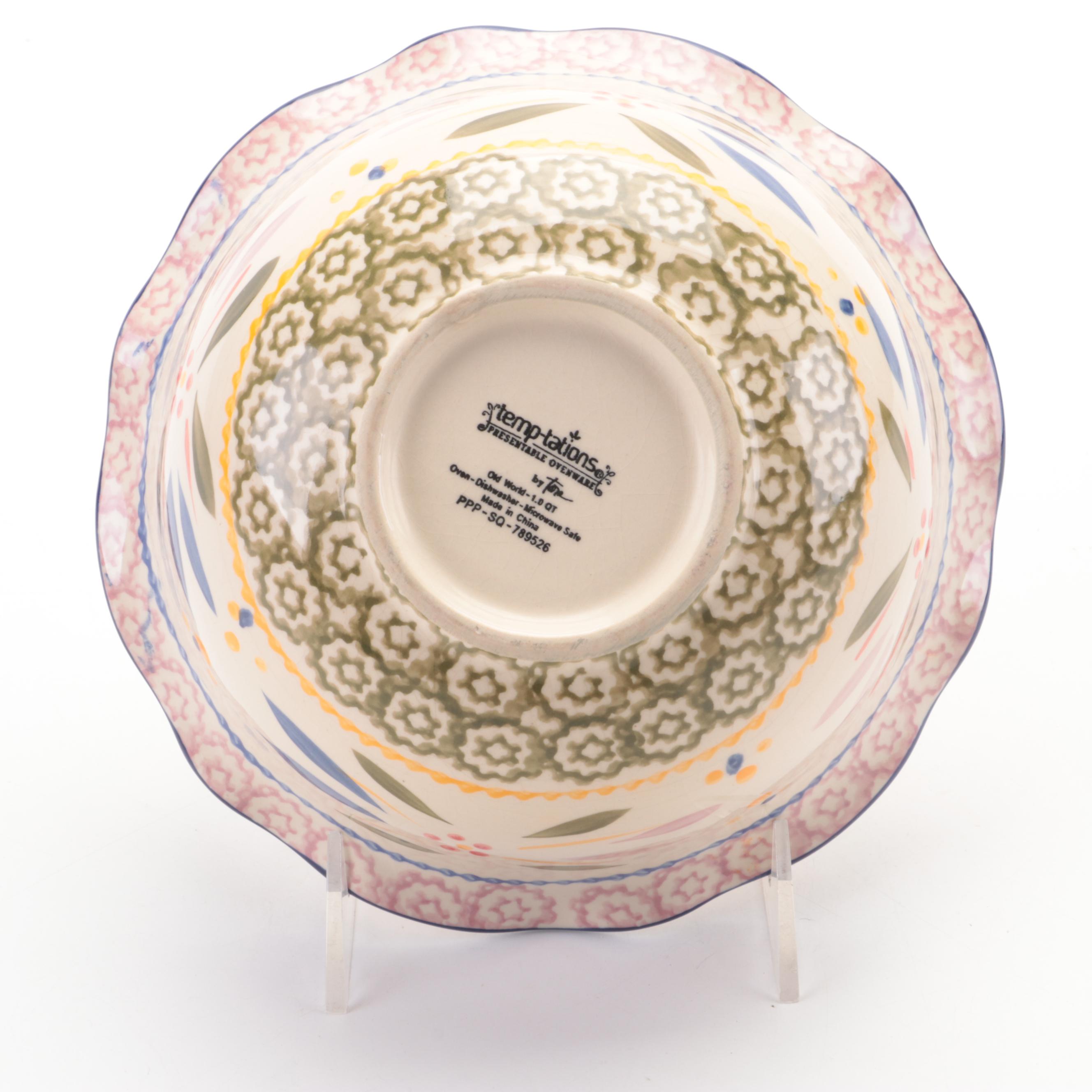 Temp-tations "Old World Confetti" Ceramic Dishes