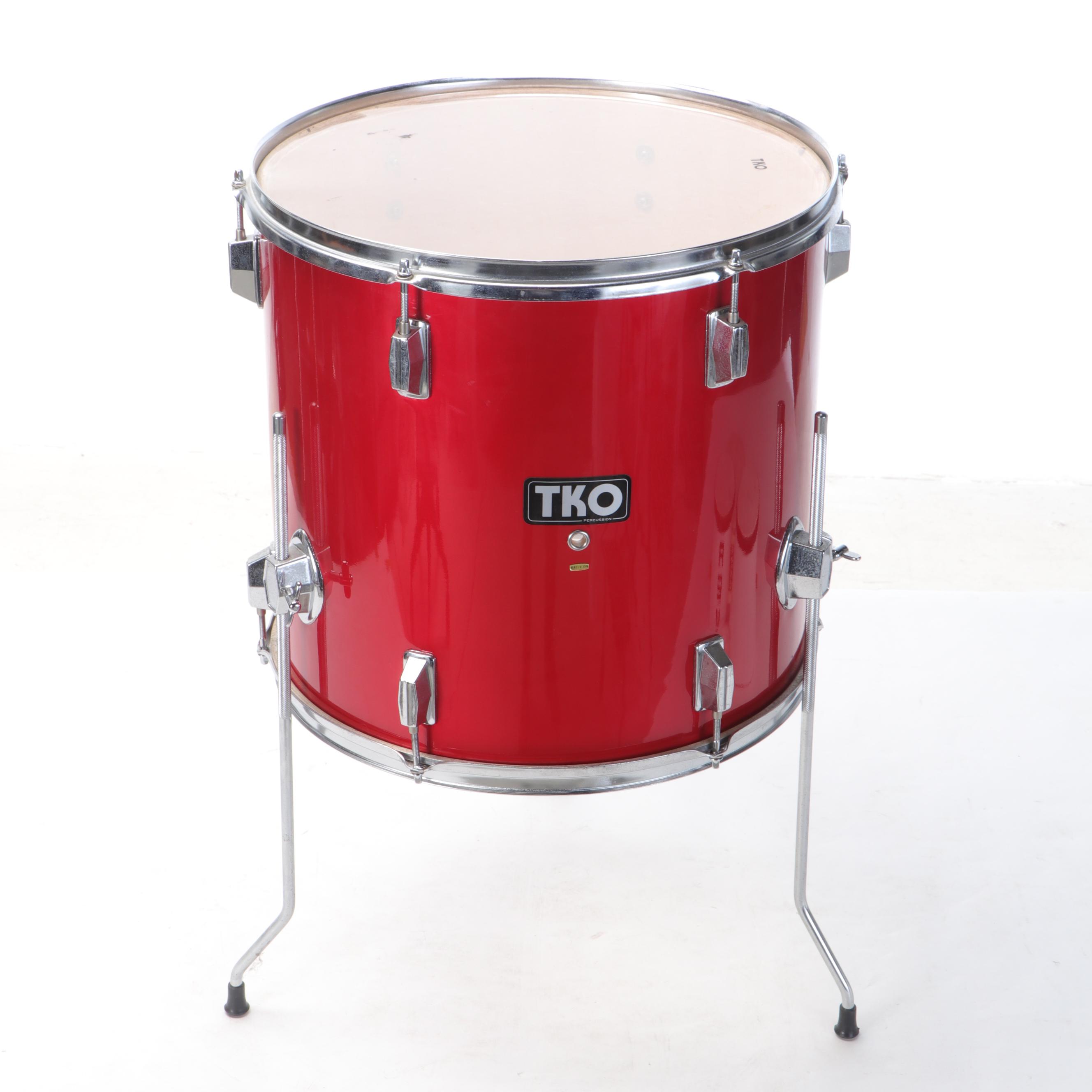 TKO Drum with Remo Bongo Drums and Tamberine
