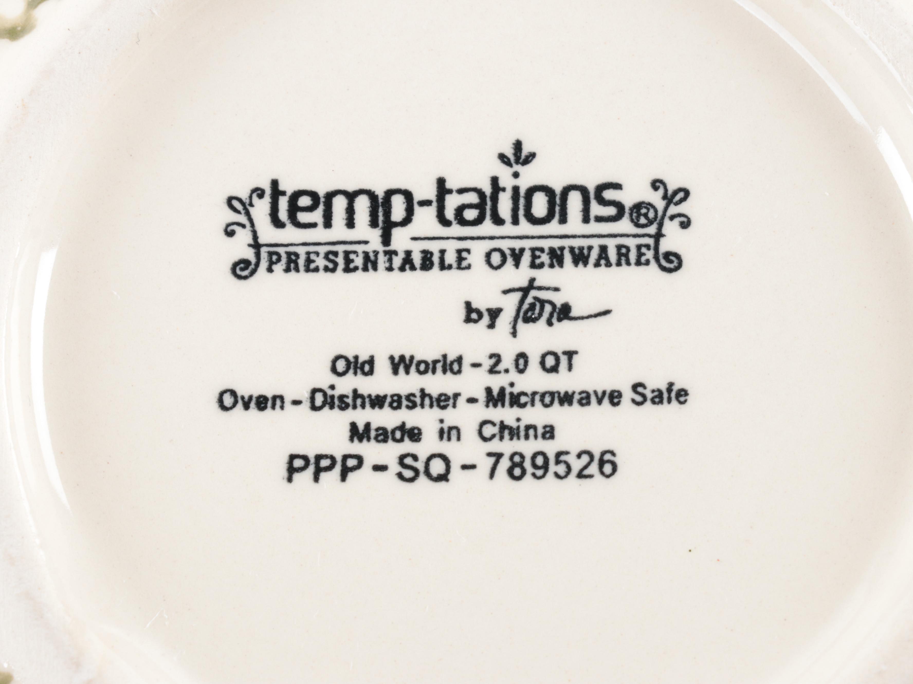 Temp-tations By Tara "Old World Confetti" Serveware and Table Accessories