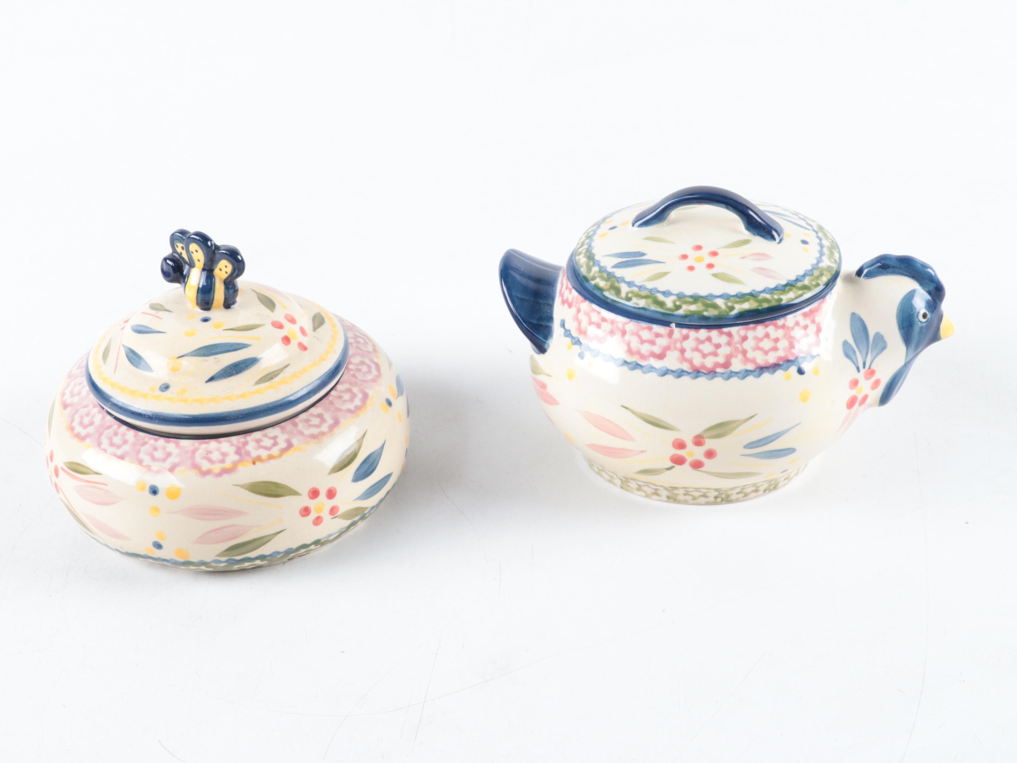 Temp-tations By Tara "Old World Confetti" Serveware and Table Accessories