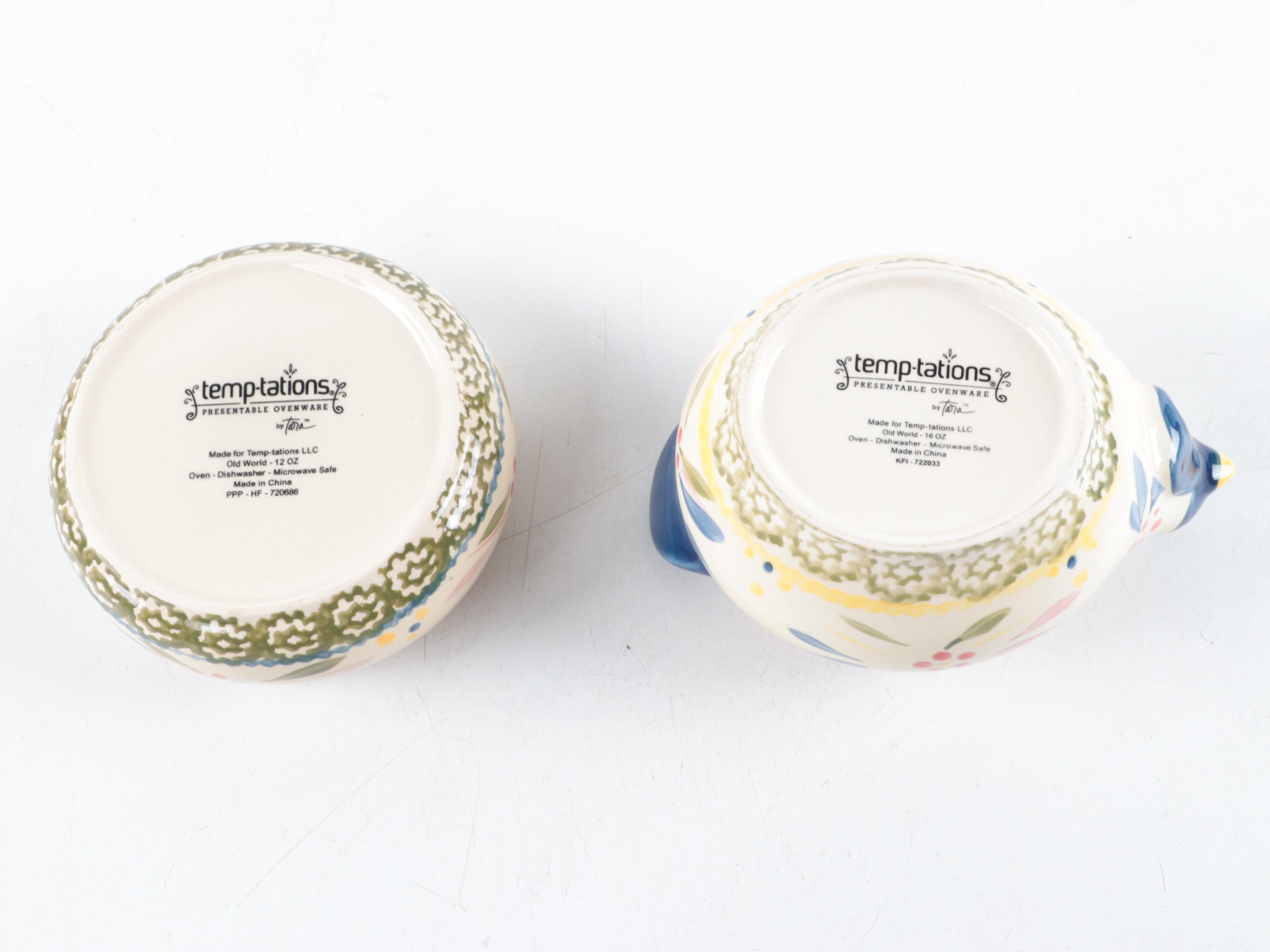 Temp-tations By Tara "Old World Confetti" Serveware and Table Accessories