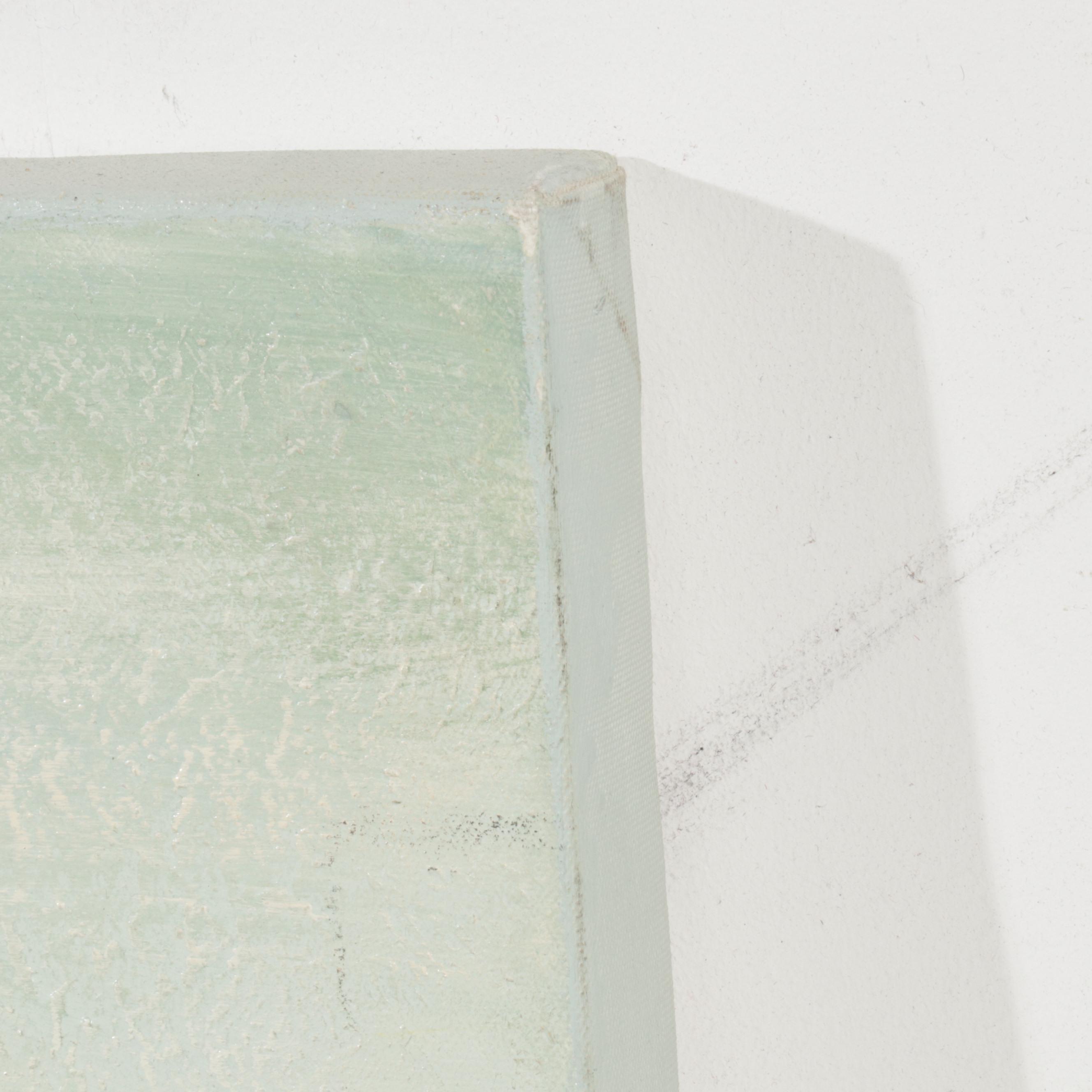 Folk Art Acrylic Painting of Village Street Scene, Circa 2000