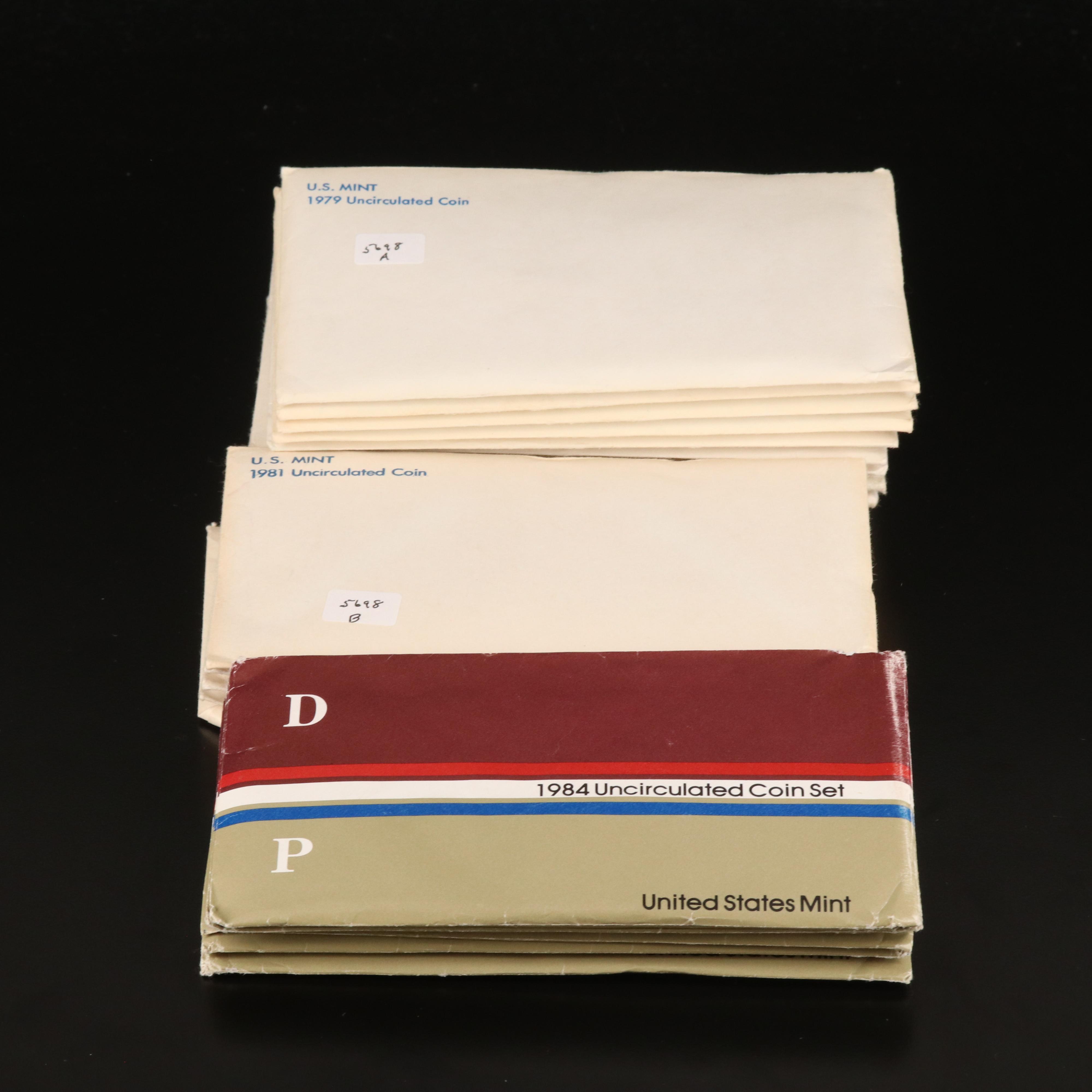 Twenty U.S. Mint Uncirculated Sets