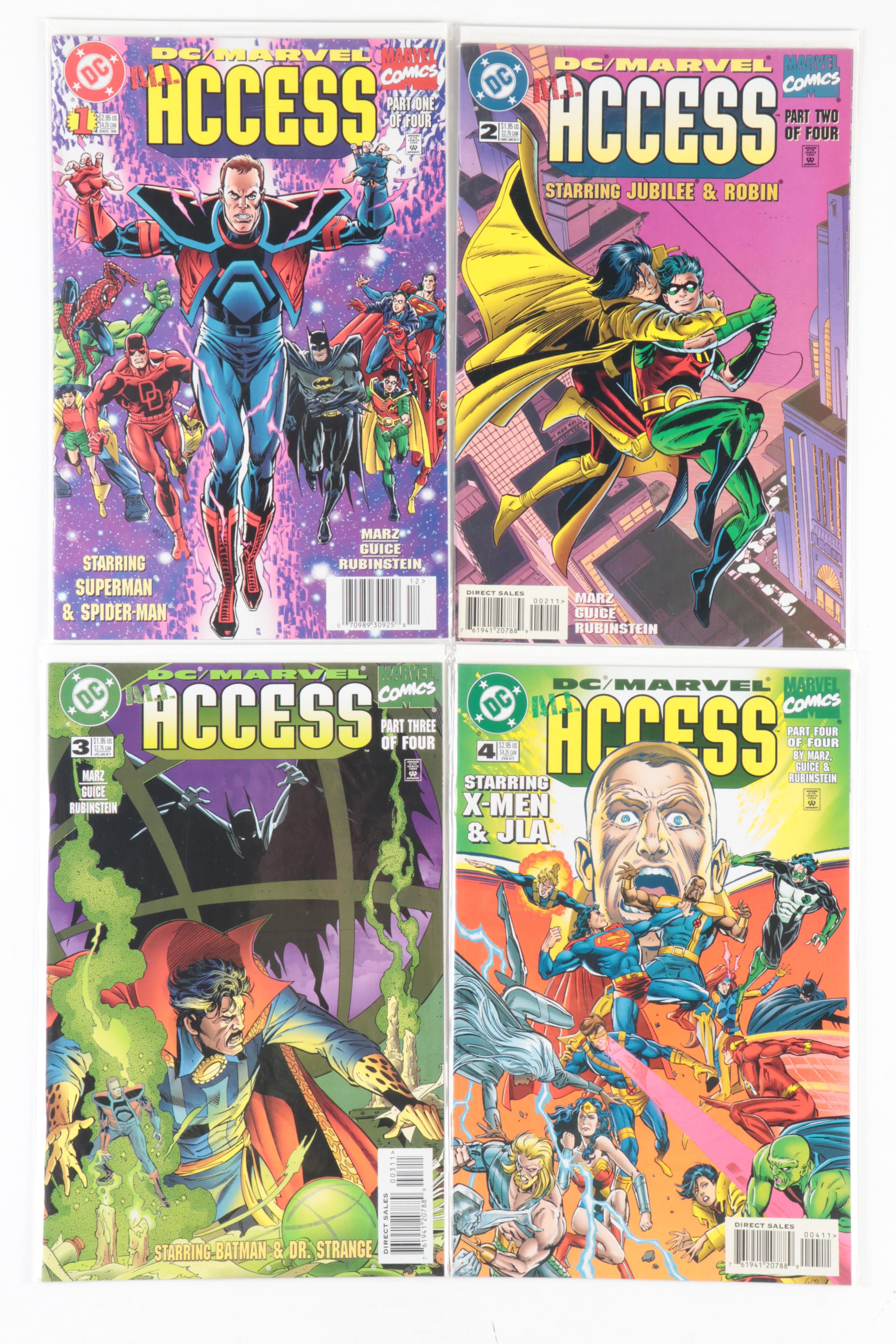 Amalgam Marvel and DC Mashup Comics with DC/Marvel Access Series, #1's and More