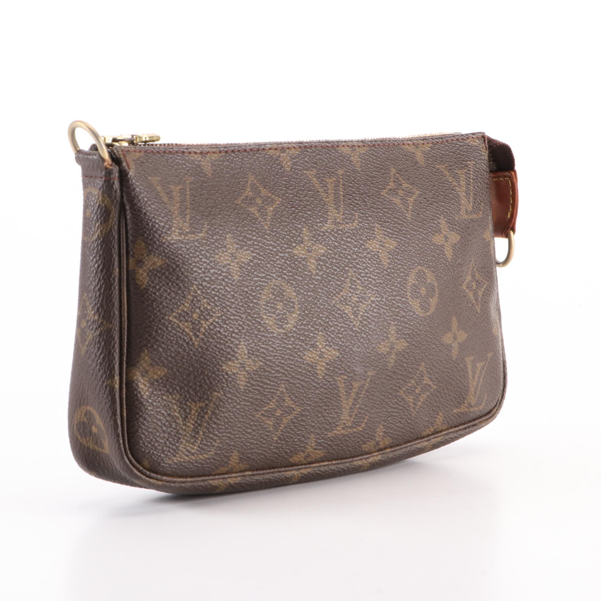 Louis Vuitton Pochette Accessories in Monogram Canvas and Leather