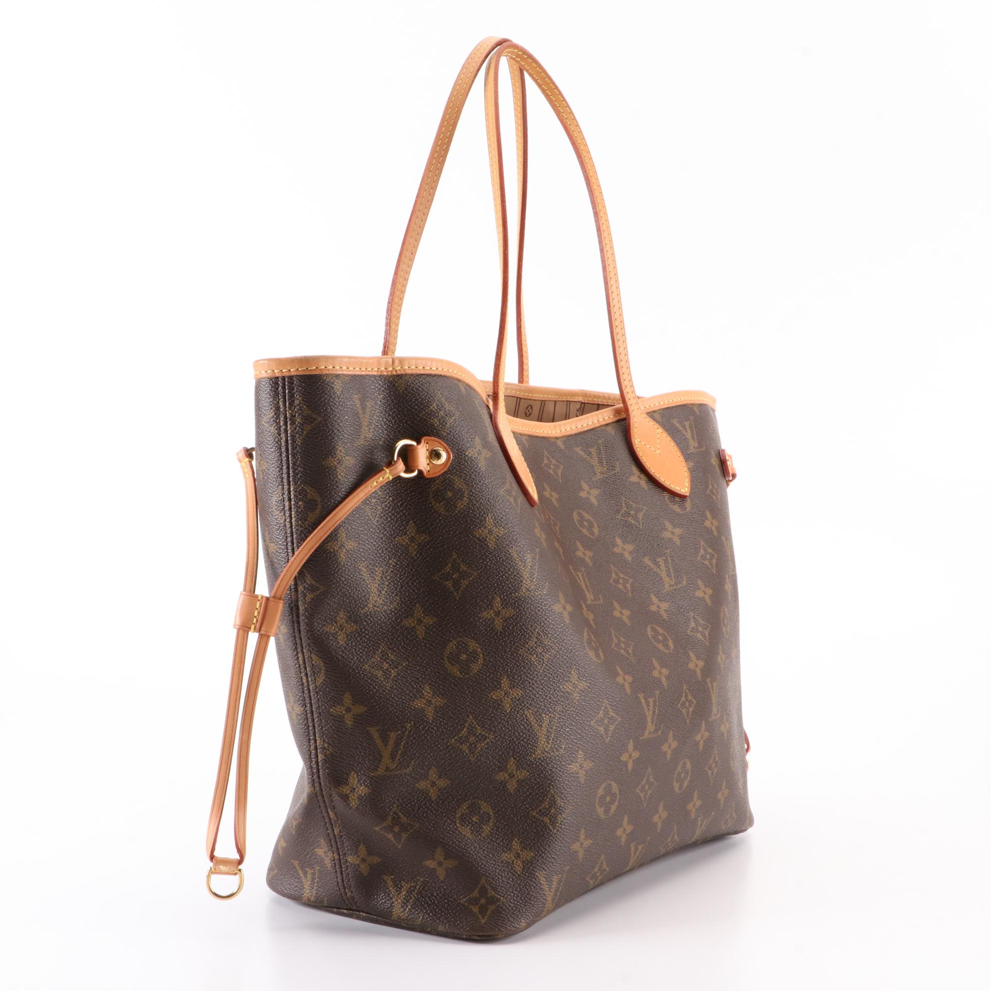 Louis Vuitton Neverfull MM Tote in Monogram Canvas and Leather with Box