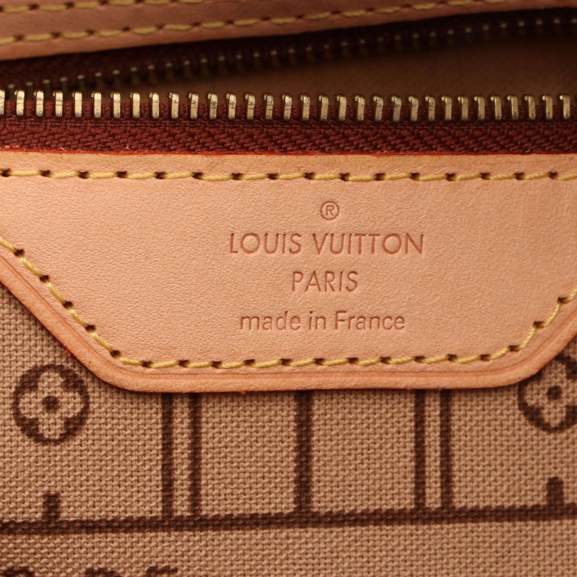 Louis Vuitton Neverfull MM Tote in Monogram Canvas and Leather with Box