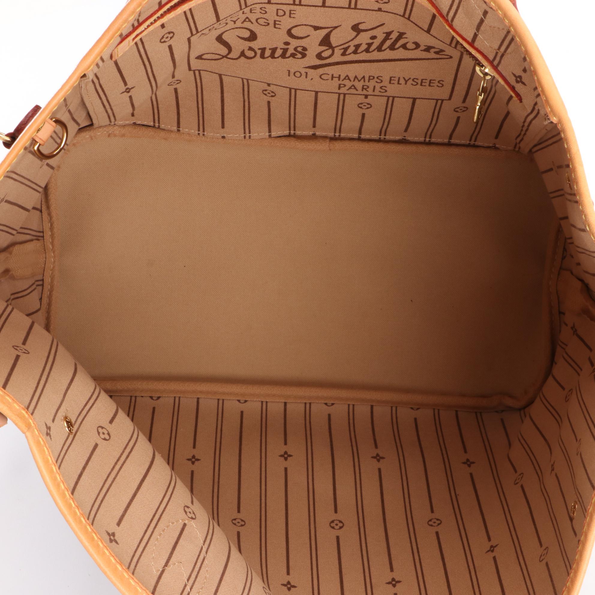 Louis Vuitton Neverfull MM Tote in Monogram Canvas and Leather with Box