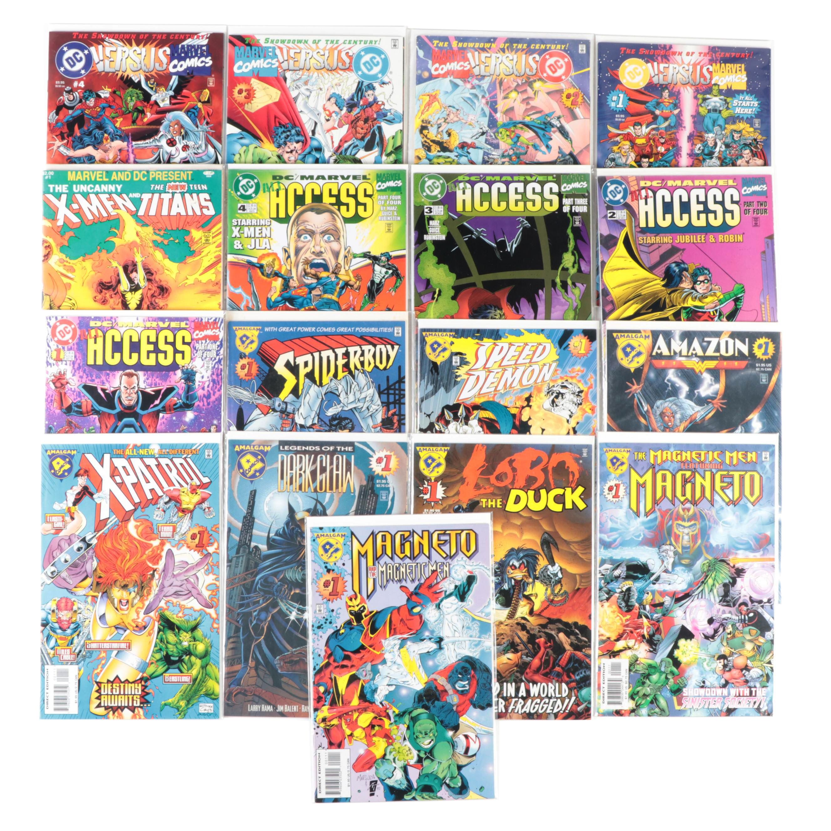 Amalgam Marvel and DC Mashup Comics with DC/Marvel Access Series, #1's and More