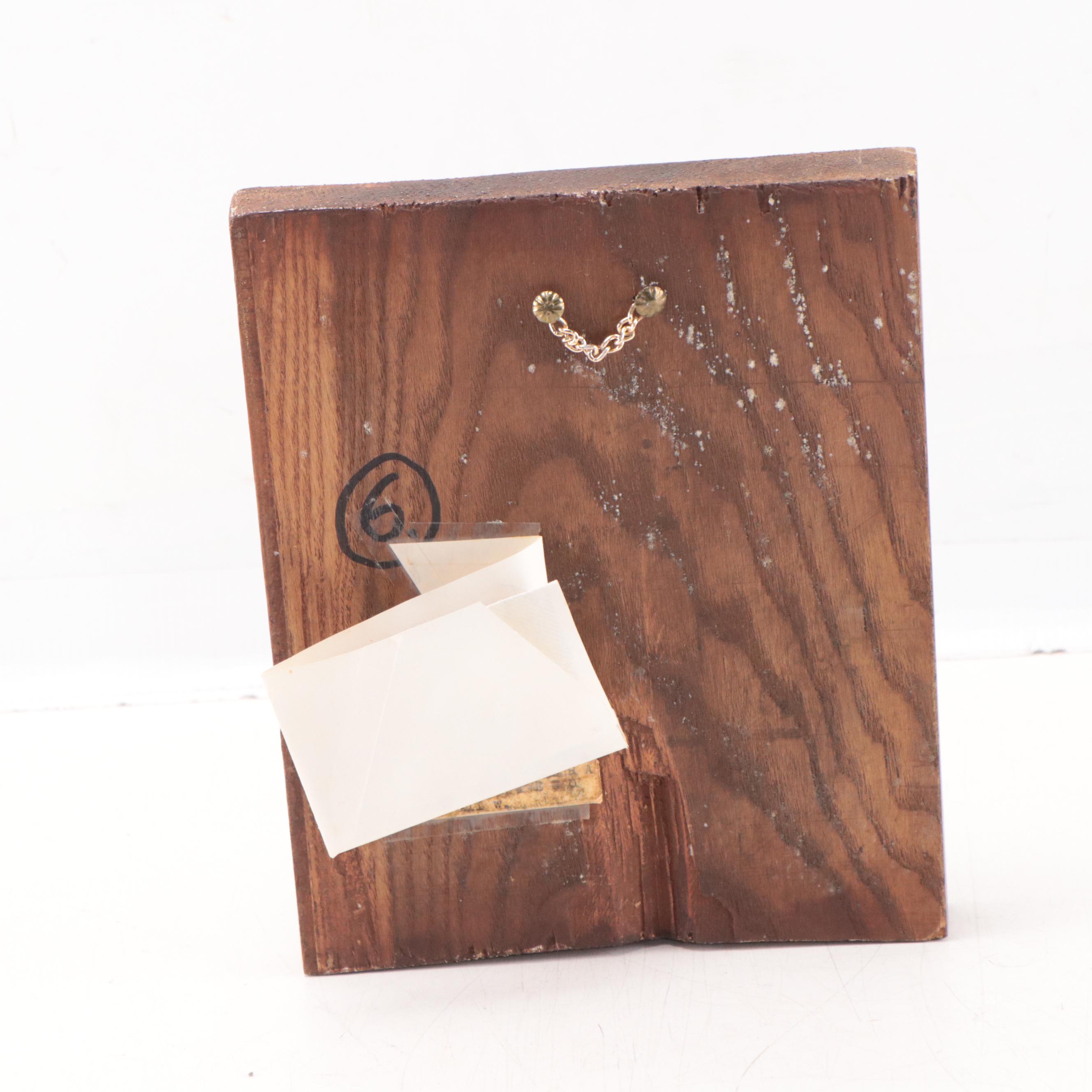 Polish Oil Painting Icon of Religious Figure