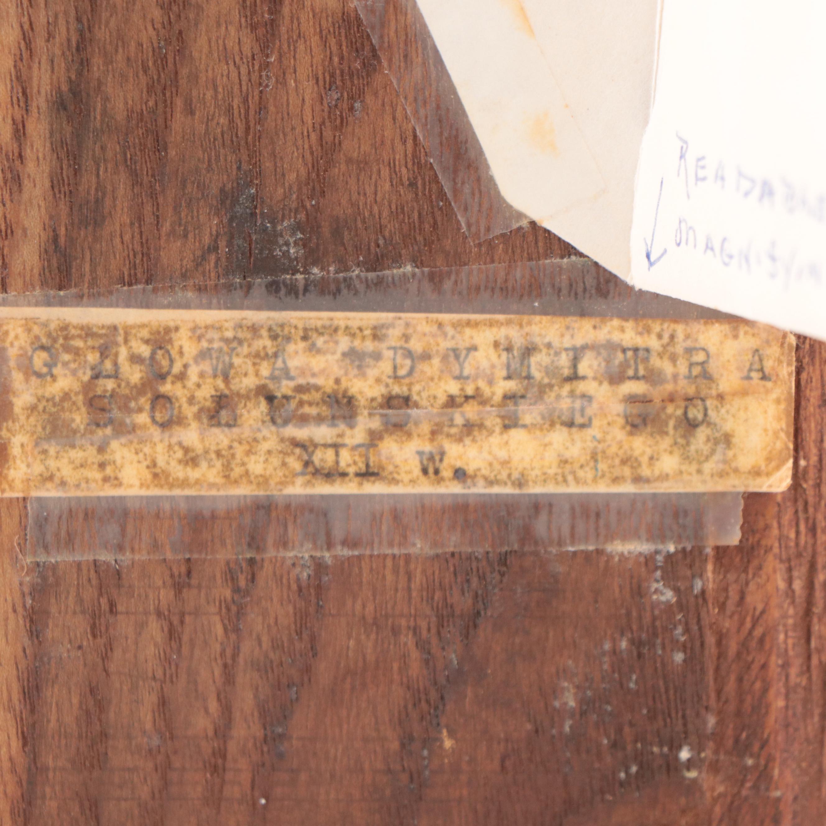 Polish Oil Painting Icon of Religious Figure