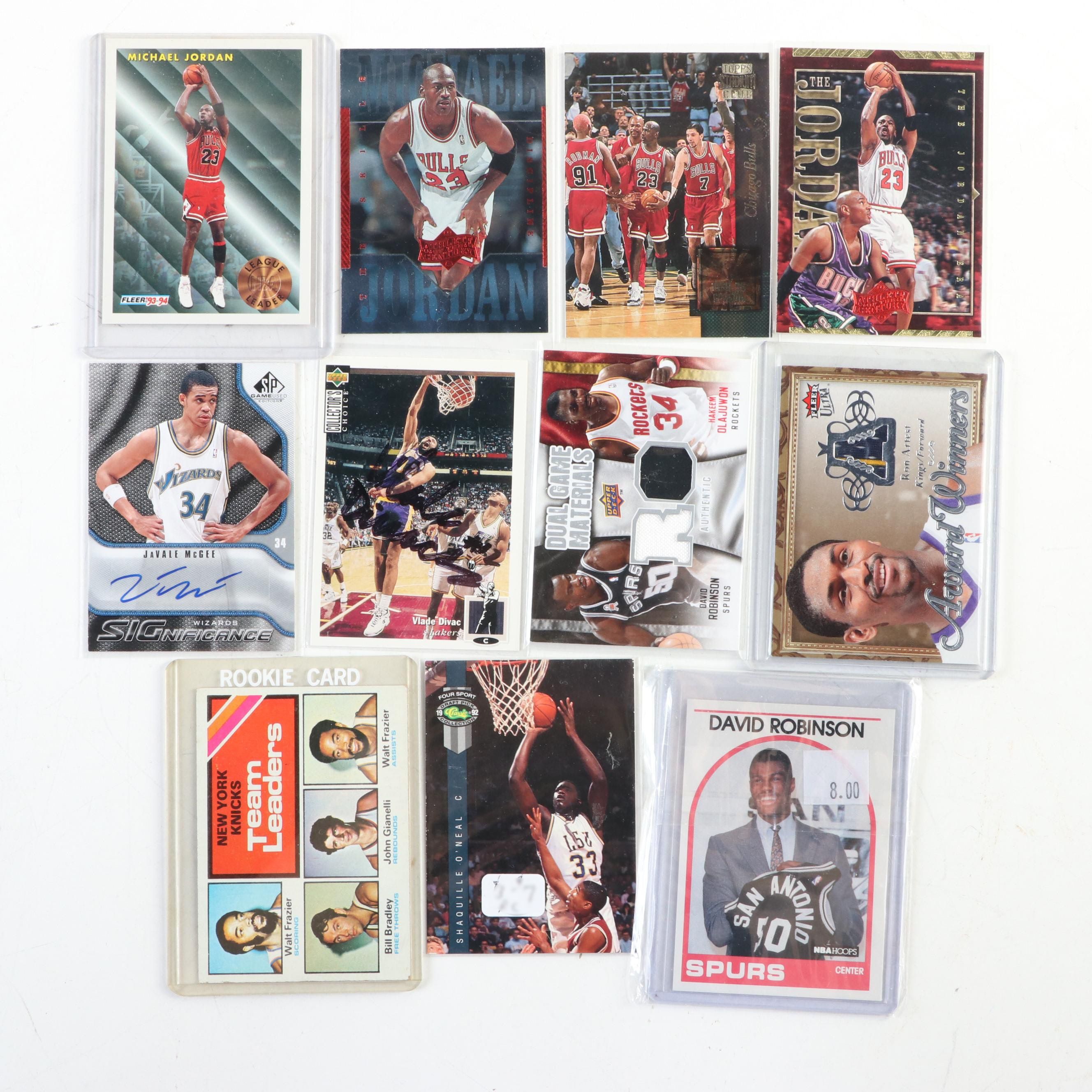 Topps, Fleer, Other Basketball Cards With Signatures, Jordan, More, 1970s–2000s