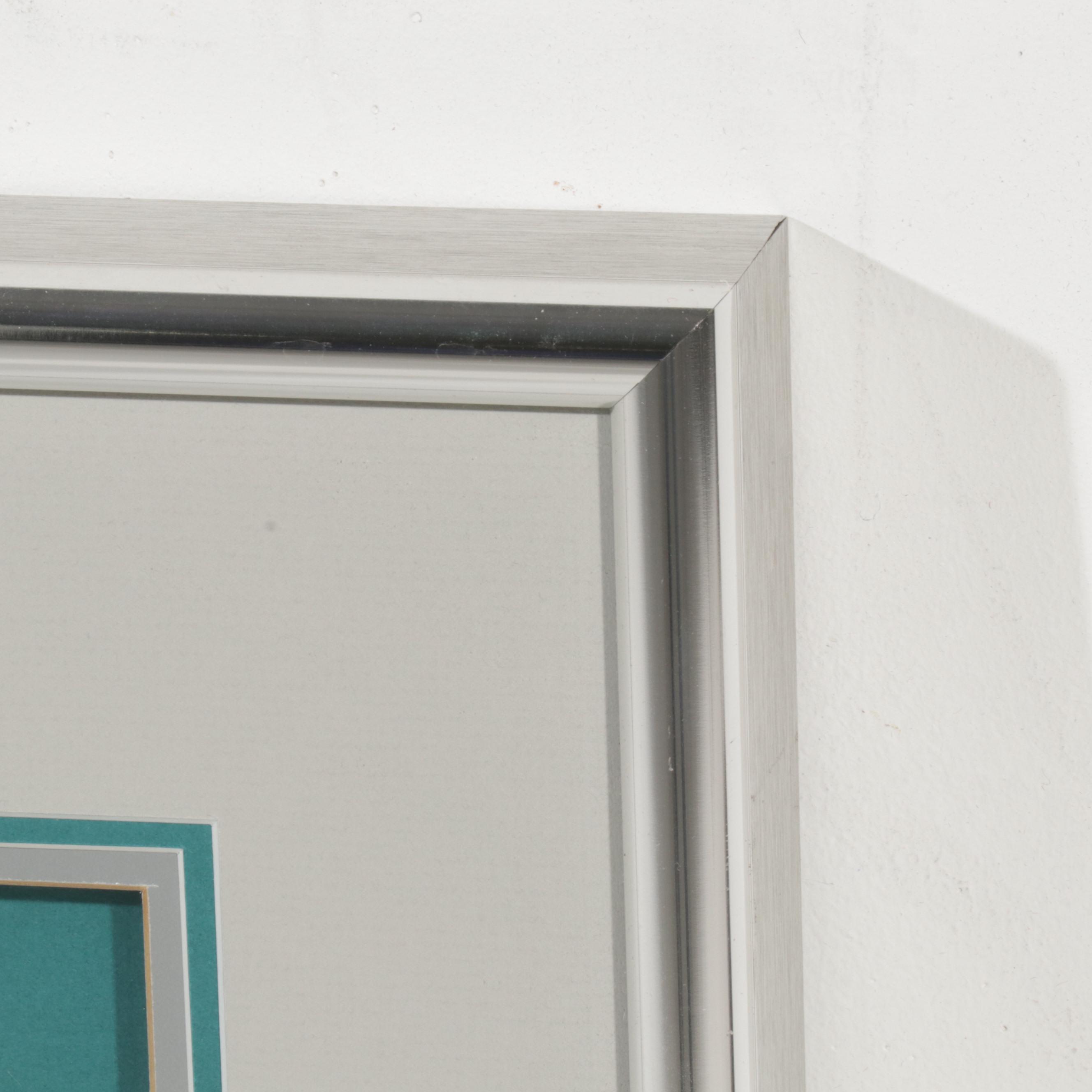 Esther Grimm Embroidery and Cast Paper Collage "Ebb Tide," 1986