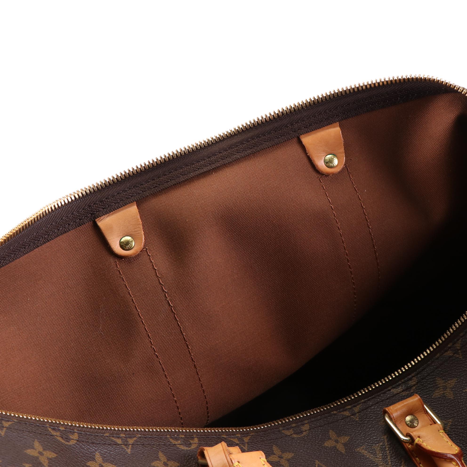 Louis Vuitton Keepall 50 in Monogram Canvas and Vachetta Leather