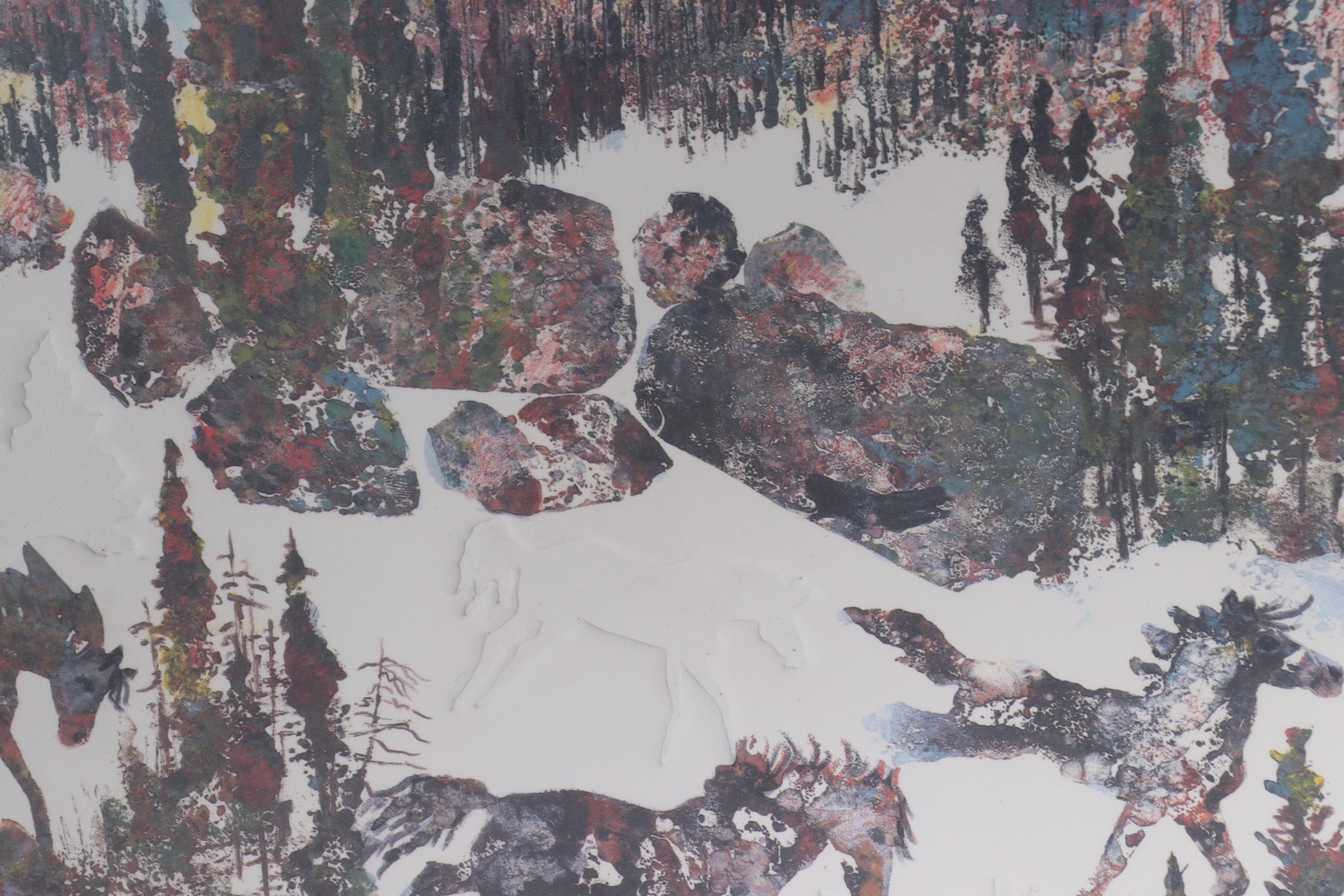 King Kuka Nature Embossed Lithograph and Offset Lithographs