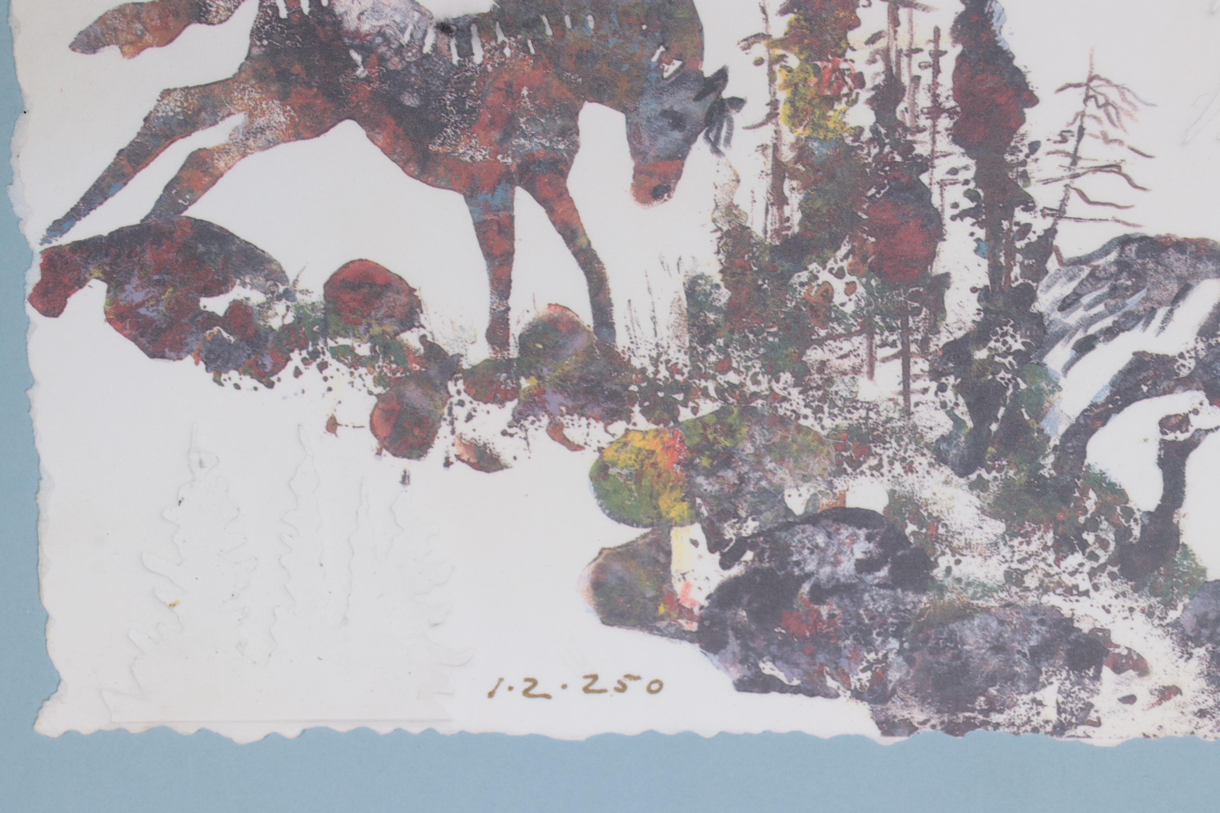 King Kuka Nature Embossed Lithograph and Offset Lithographs