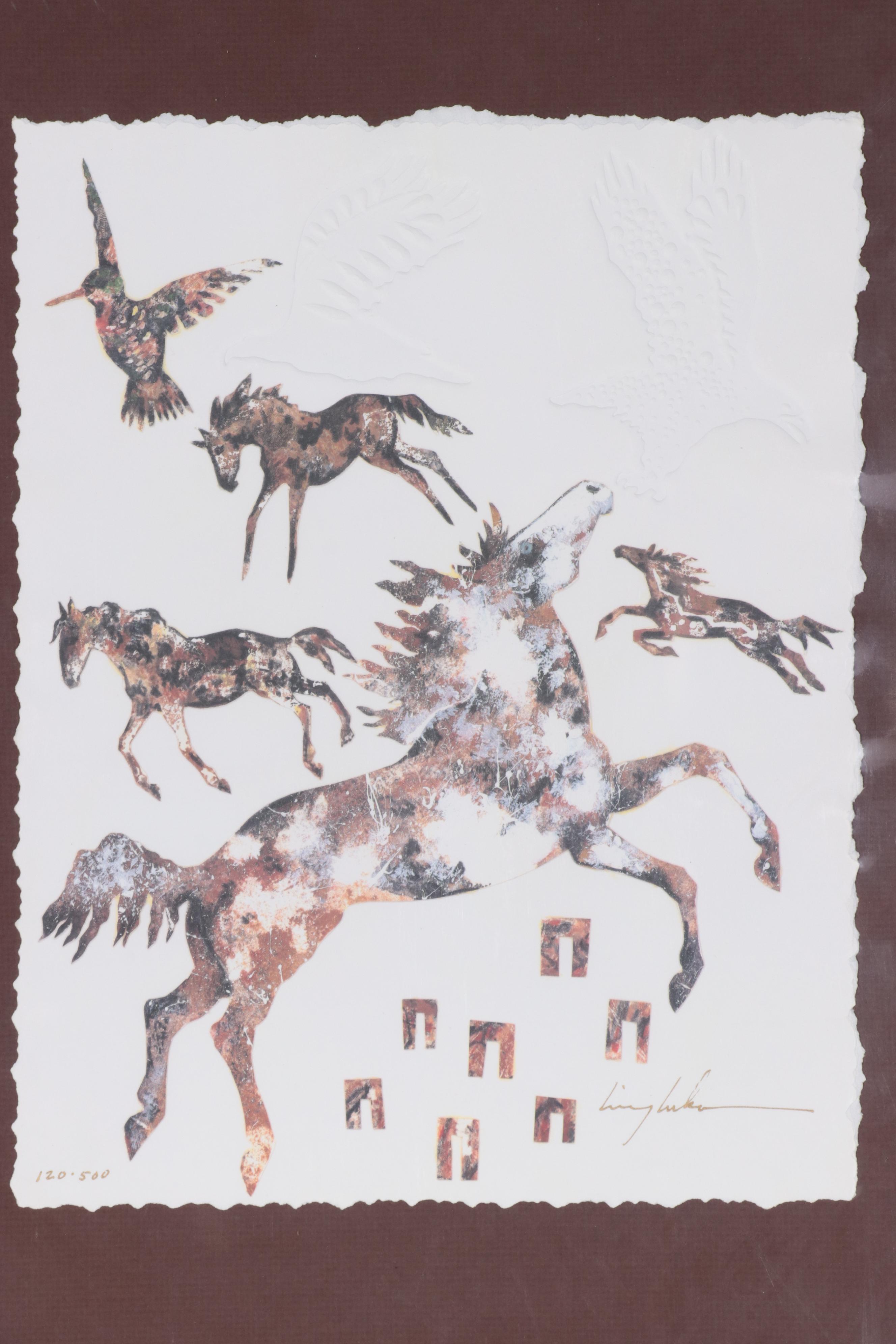 King Kuka Nature Embossed Lithograph and Offset Lithographs