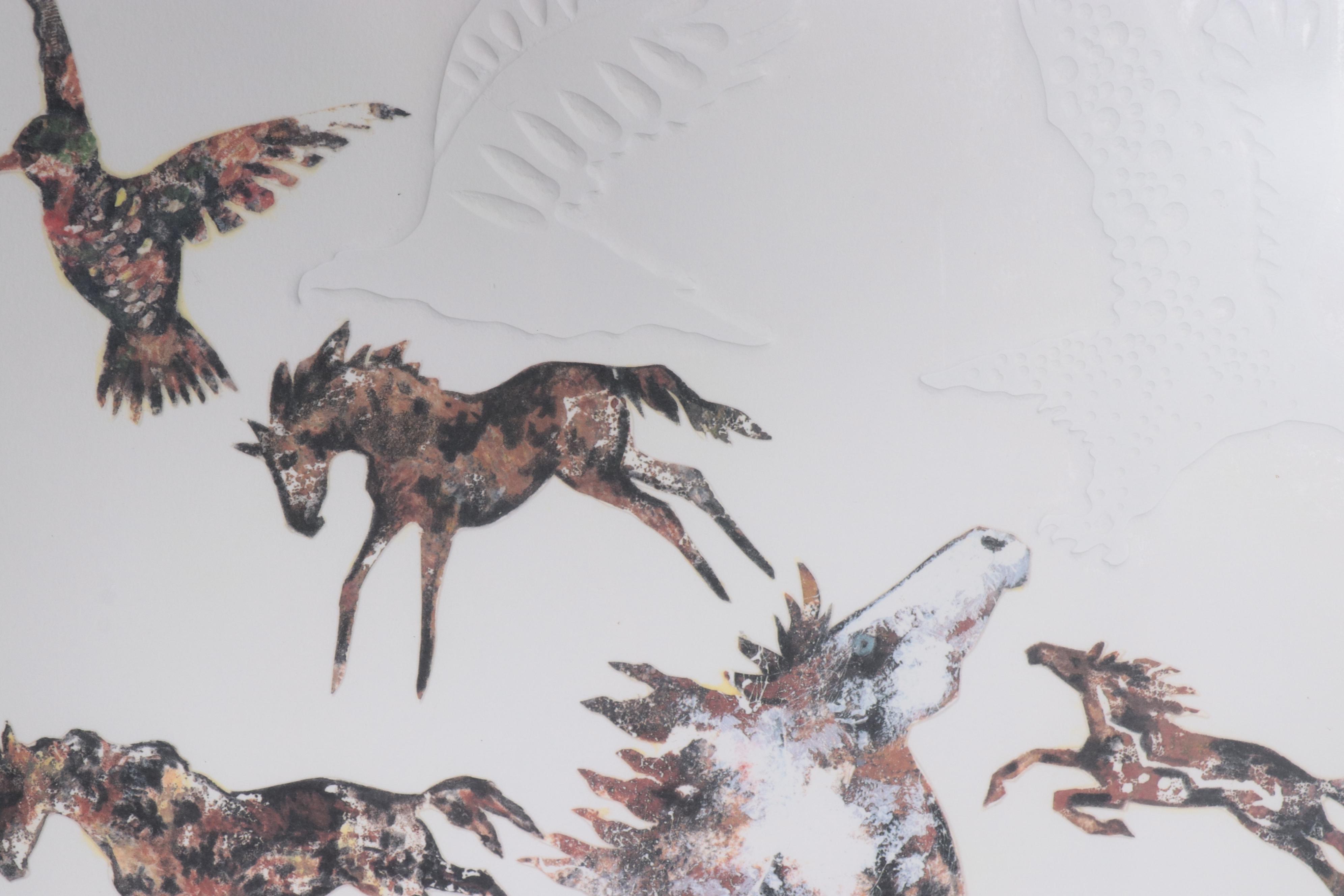 King Kuka Nature Embossed Lithograph and Offset Lithographs