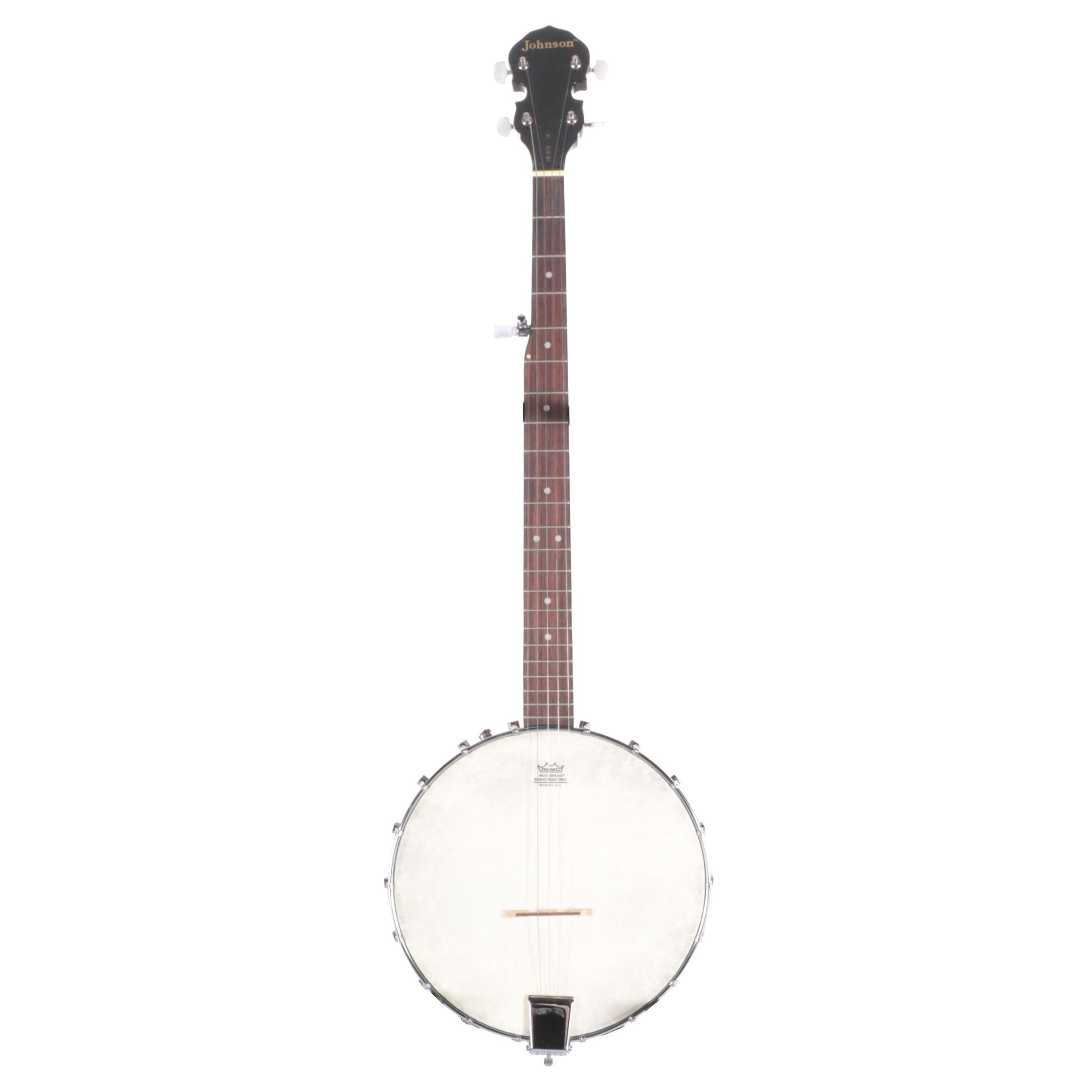 Johnson Open Back Five-String Banjo with Remo Head and Soft Shell Case