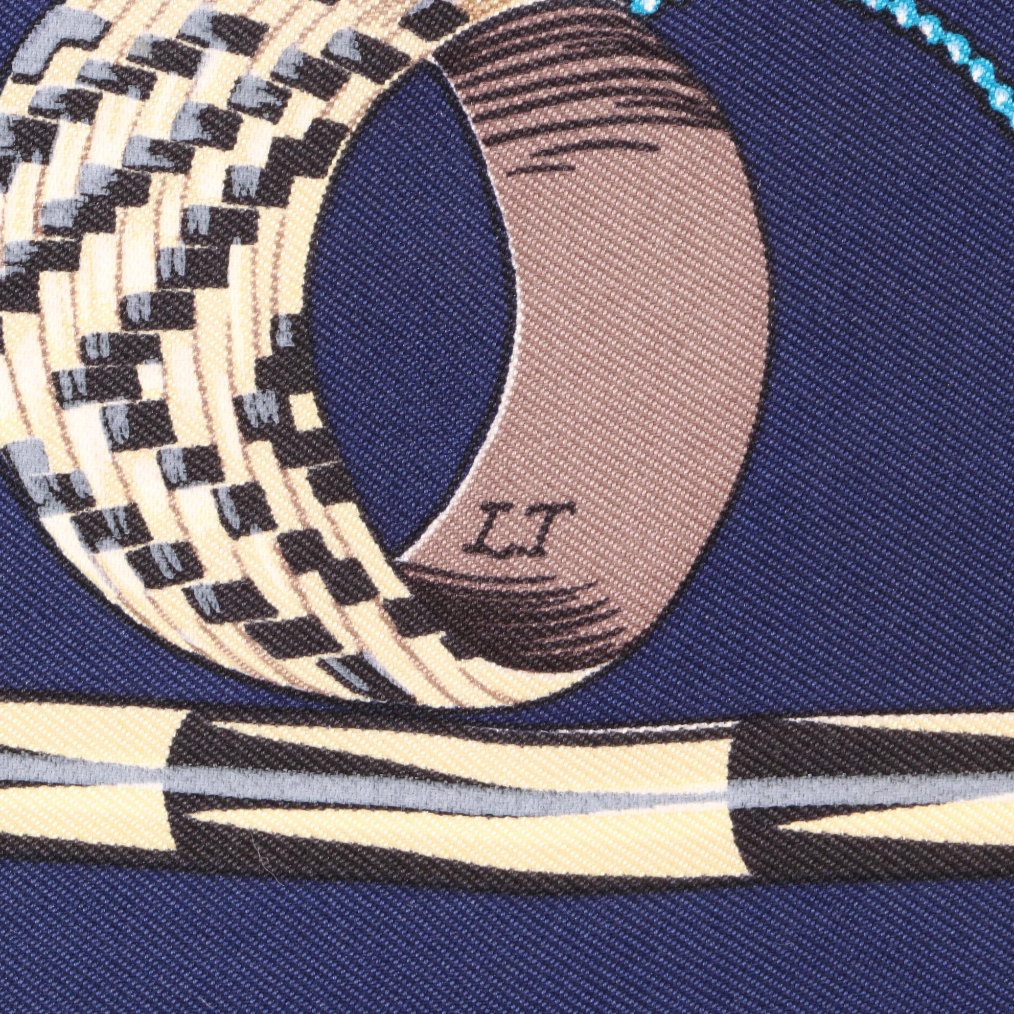 Hermès "Brazil" Scarf 90 in Silk Twill