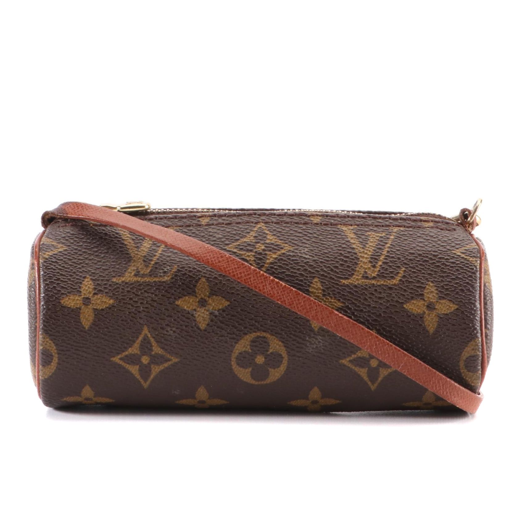 Louis Vuitton Papillon Zip Pochette in Monogram Canvas and Vachetta Leather