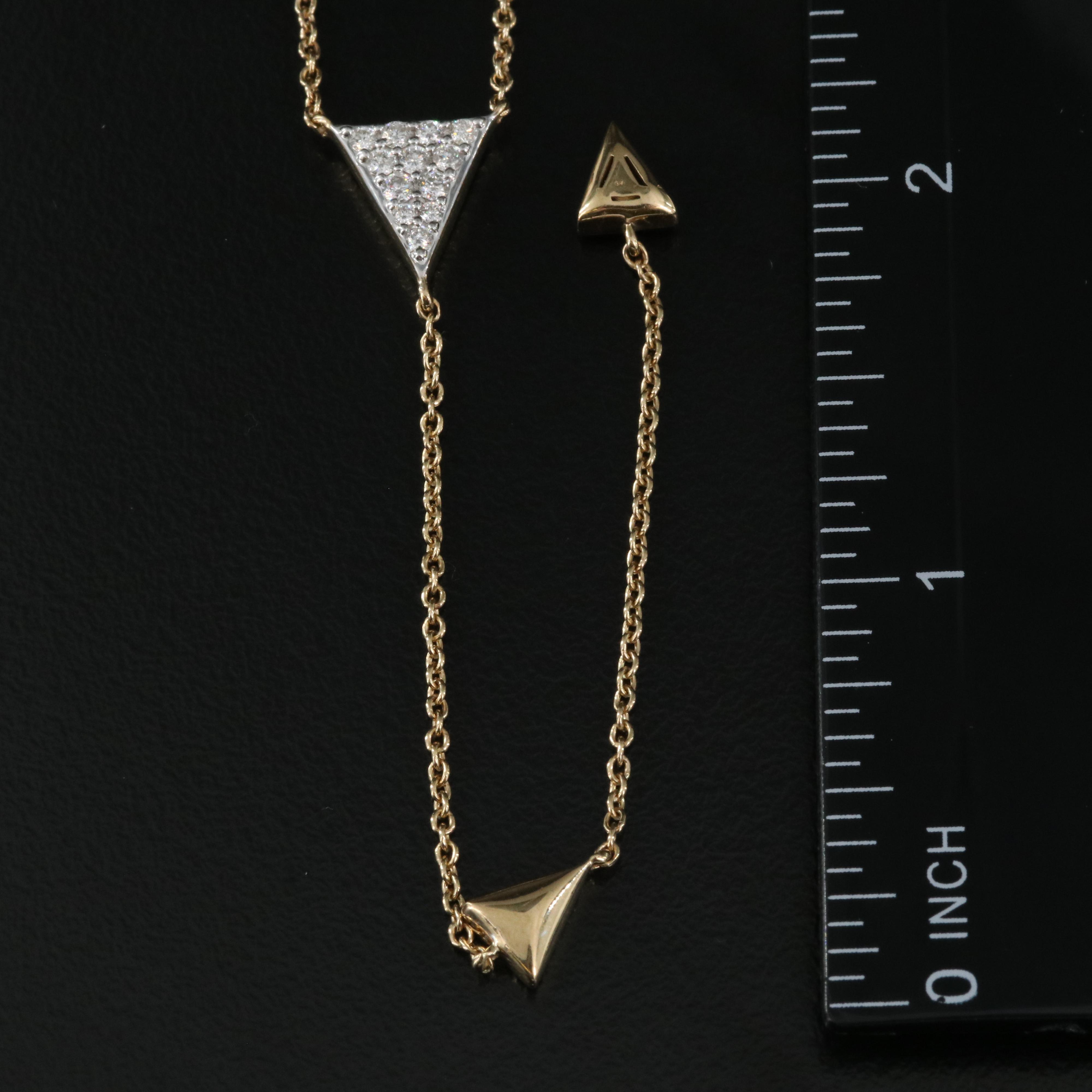 Sterling Diamond Y Necklace