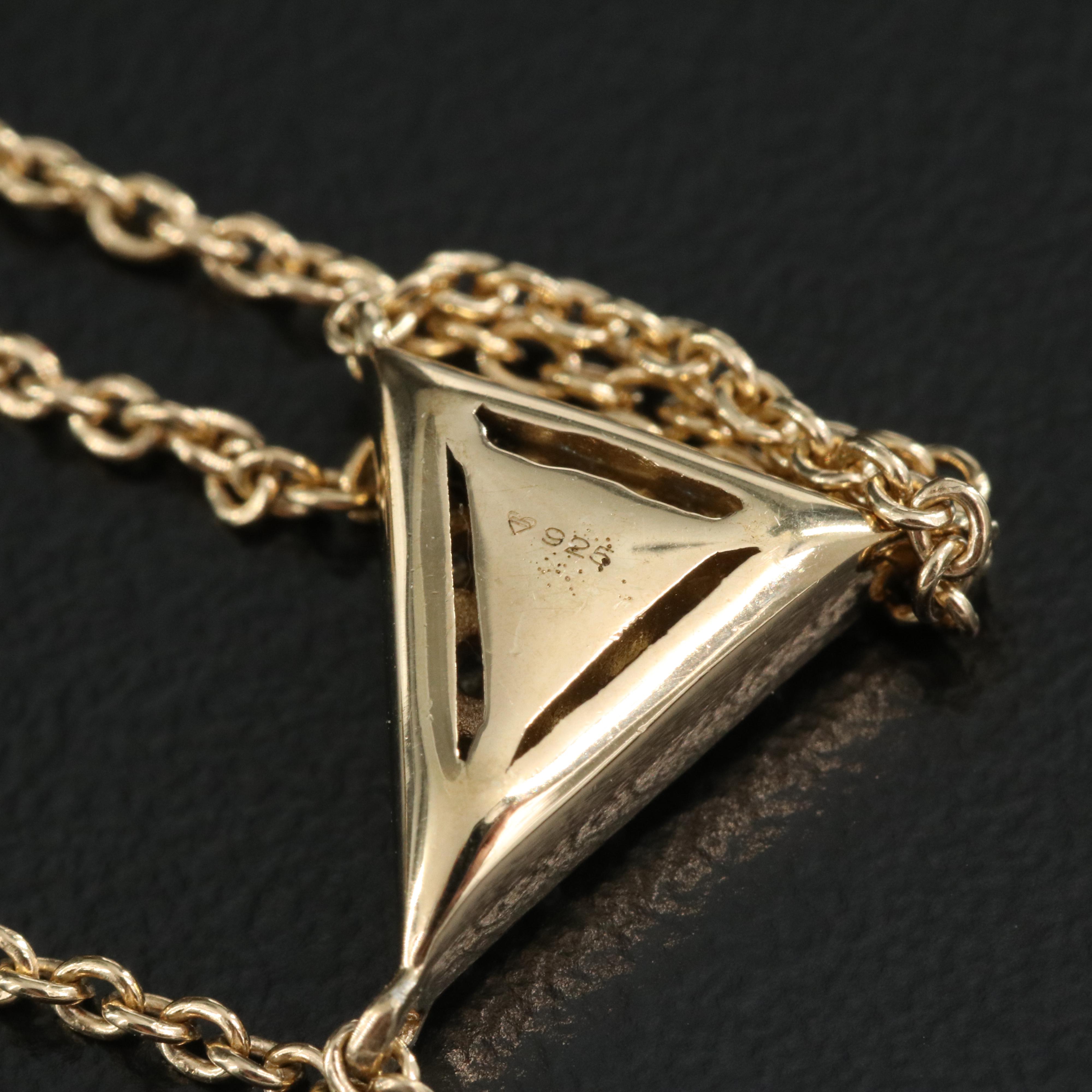 Sterling Diamond Y Necklace