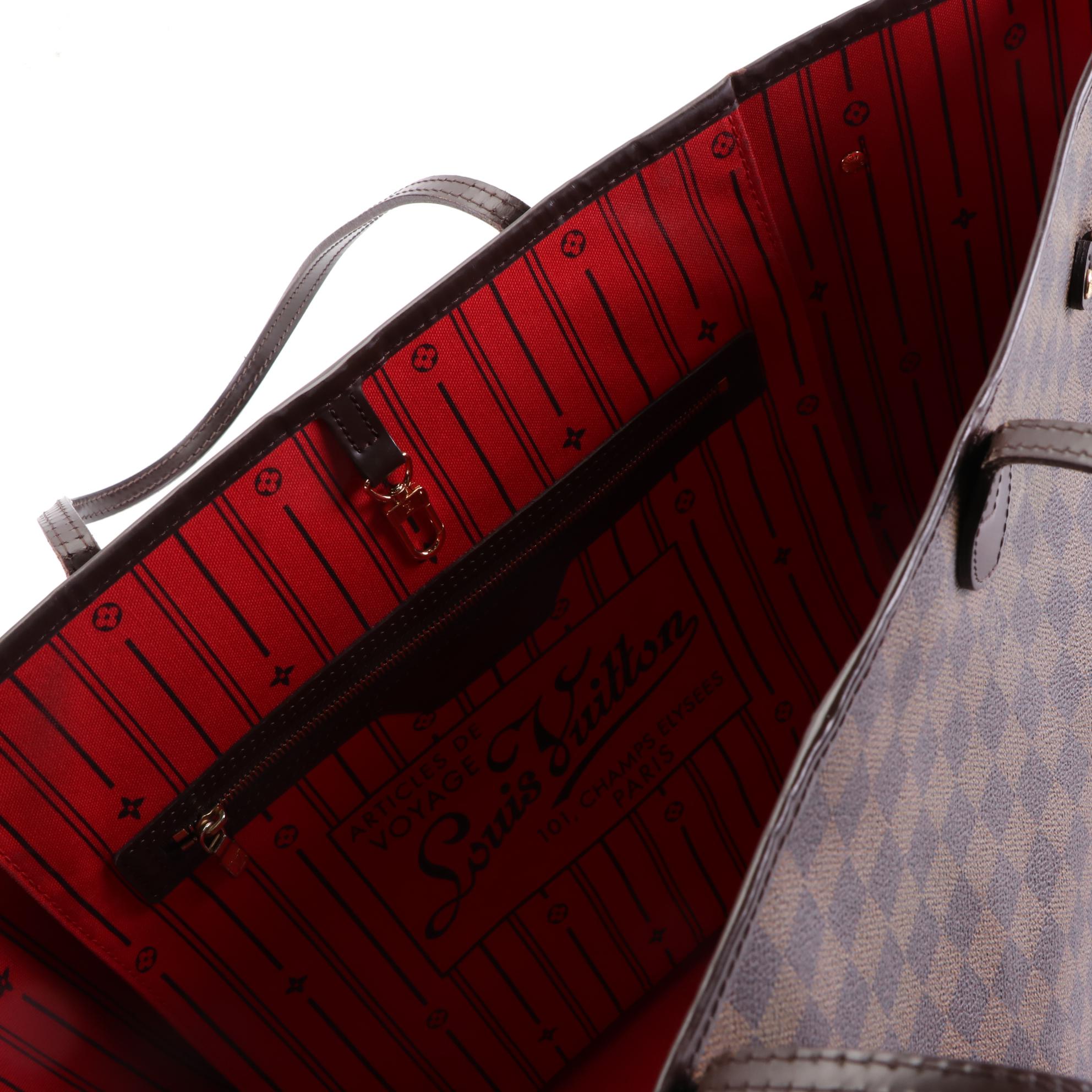 Louis Vuitton Neverfull GM Tote in Damier Ebene Canvas and Leather