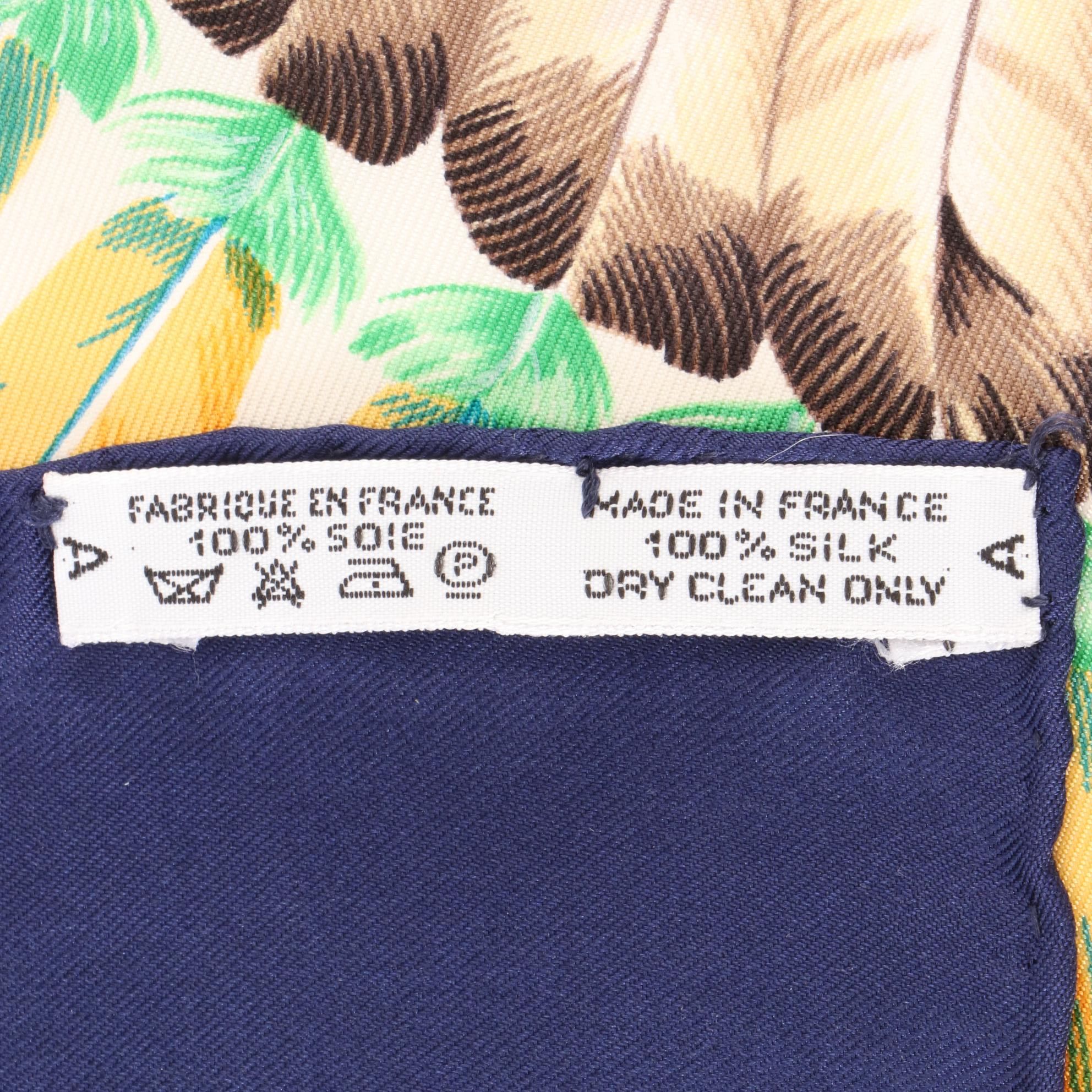 Hermès "Brazil" Scarf 90 in Silk Twill