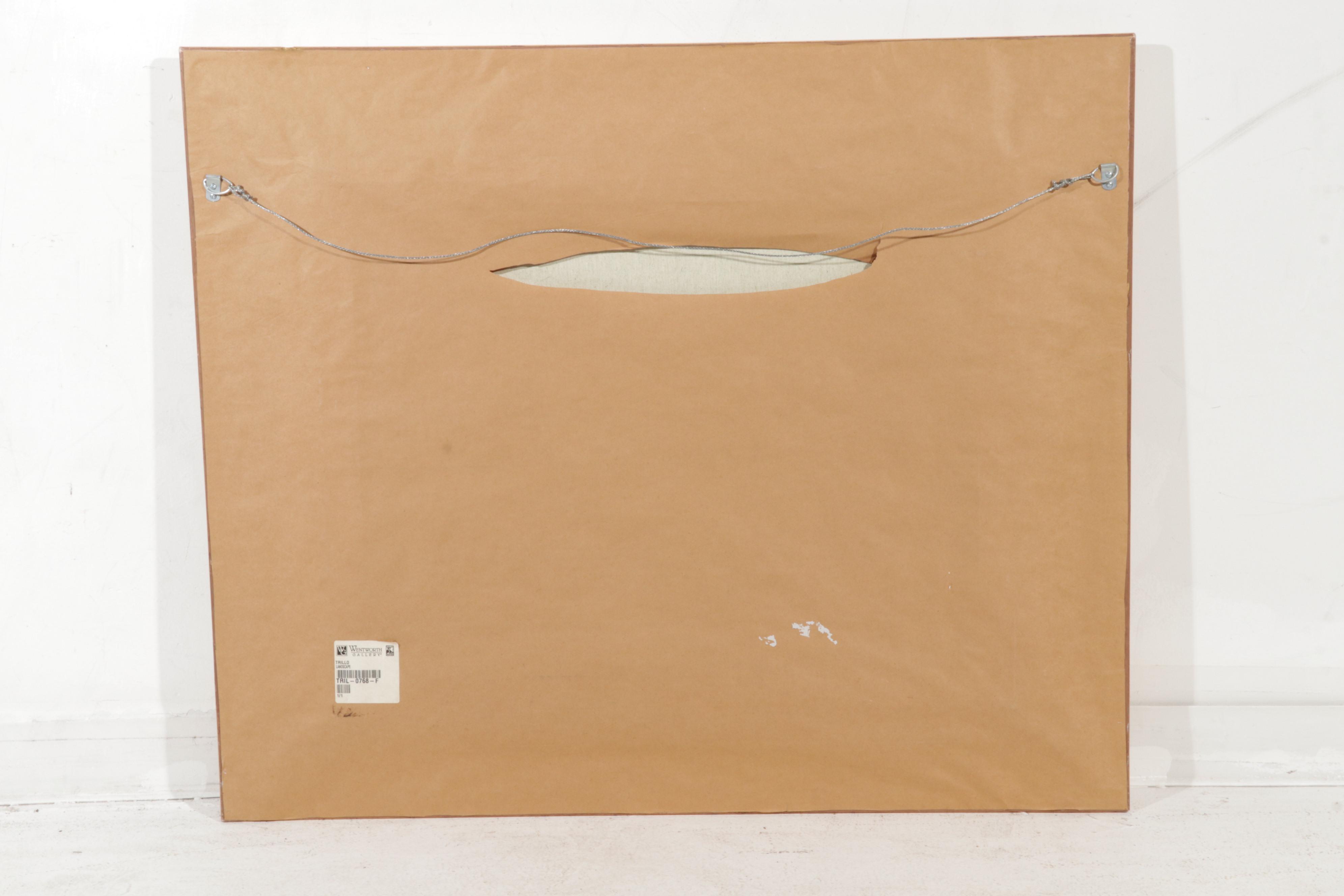 Trillo Landscape Oil Painting of Pastoral Pond, 21st Century