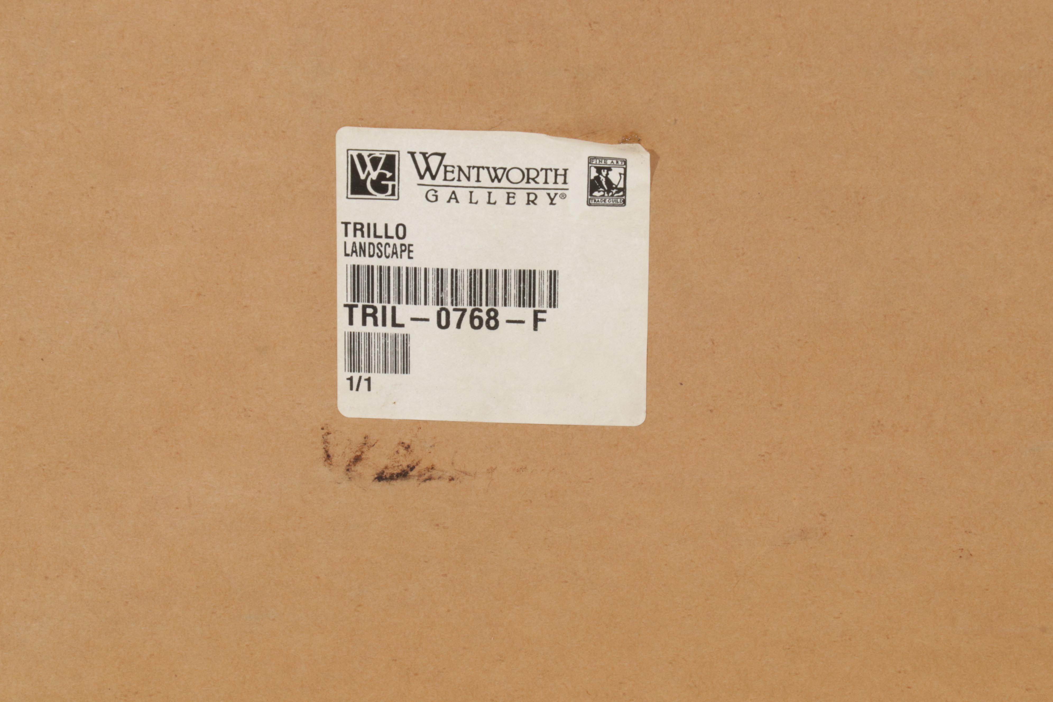 Trillo Landscape Oil Painting of Pastoral Pond, 21st Century