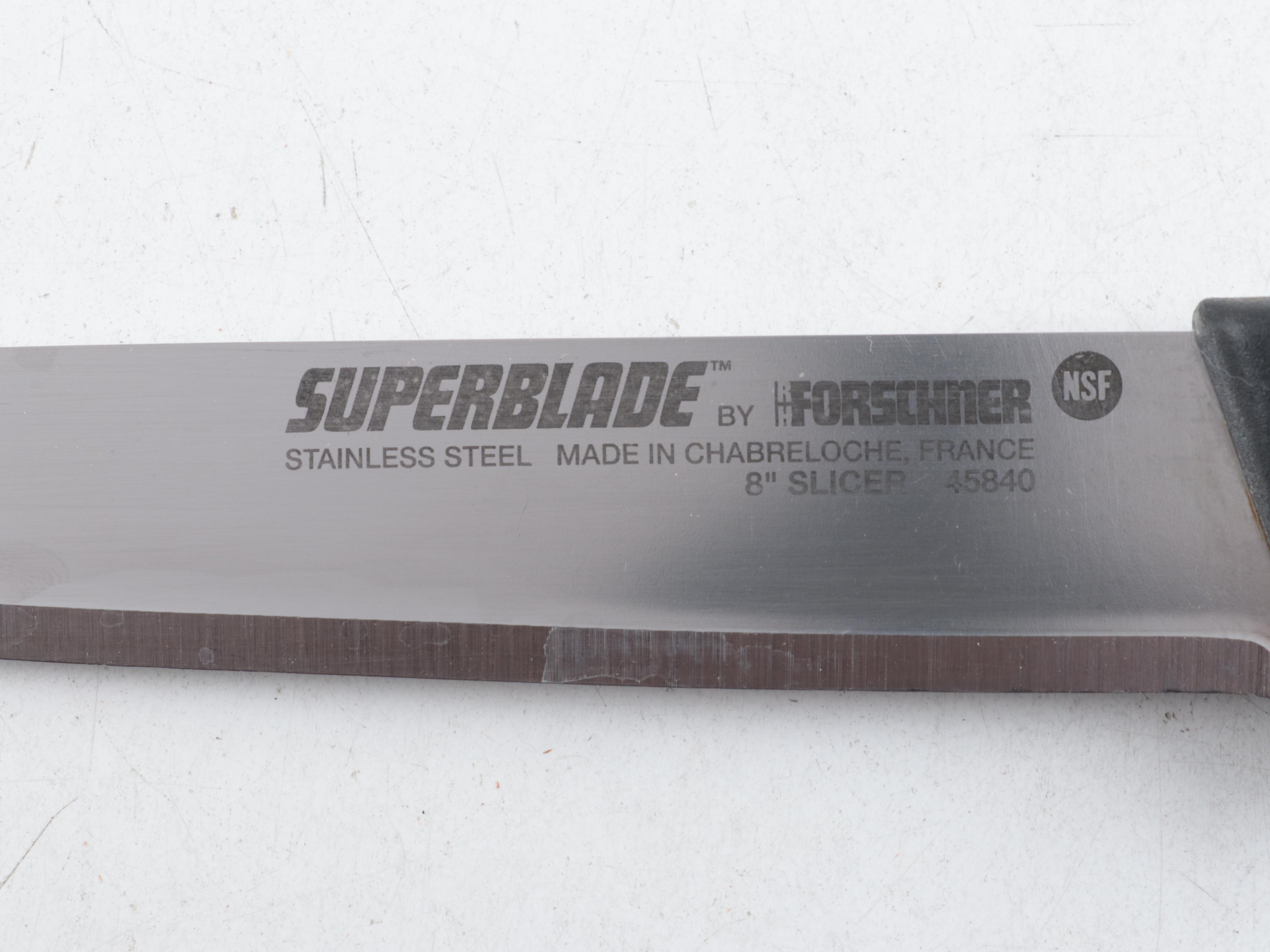 Wood Kitchen Cutlery Block with Stainless Steel Knives