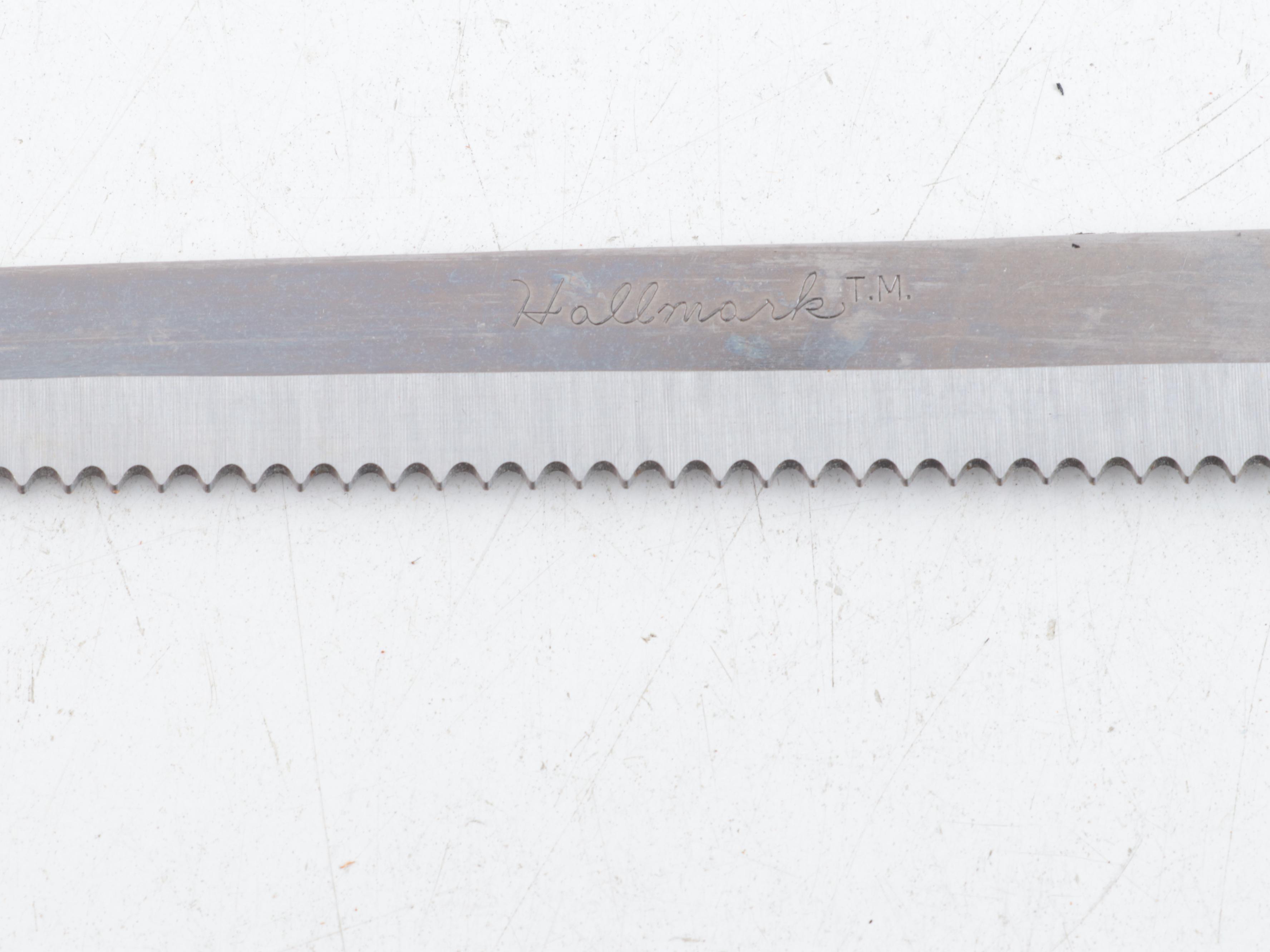 Wood Kitchen Cutlery Block with Stainless Steel Knives