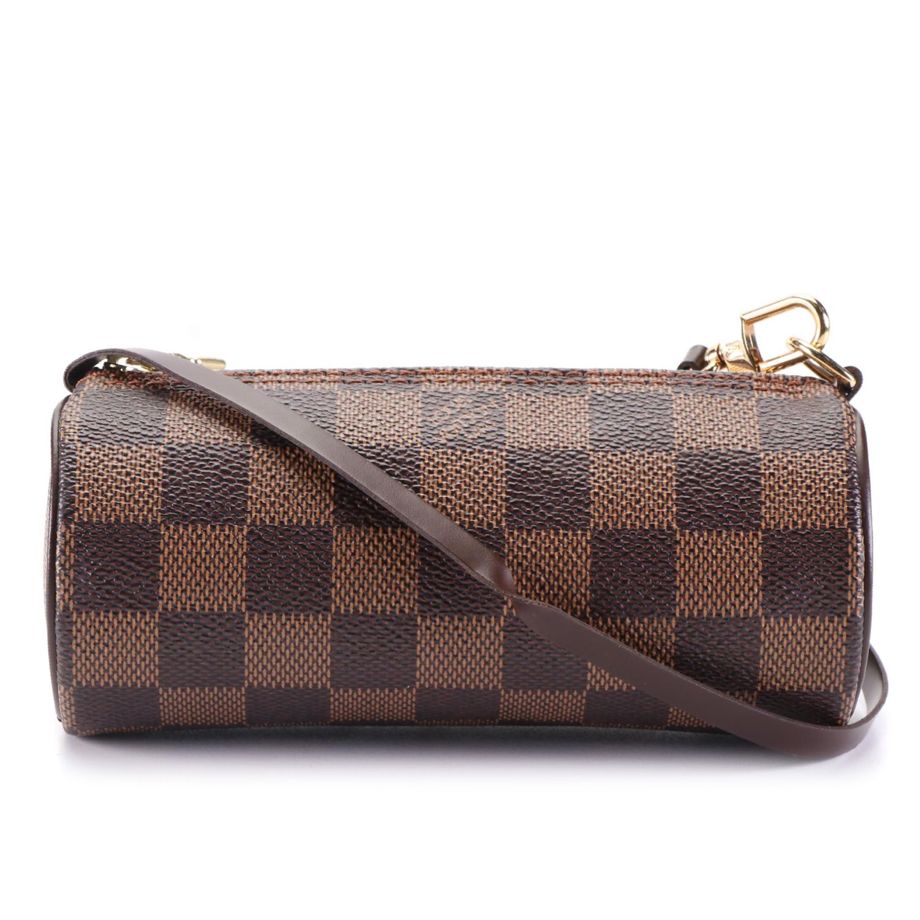 Louis Vuitton Papillon Pochette in Damier Ebene Canvas and Leather
