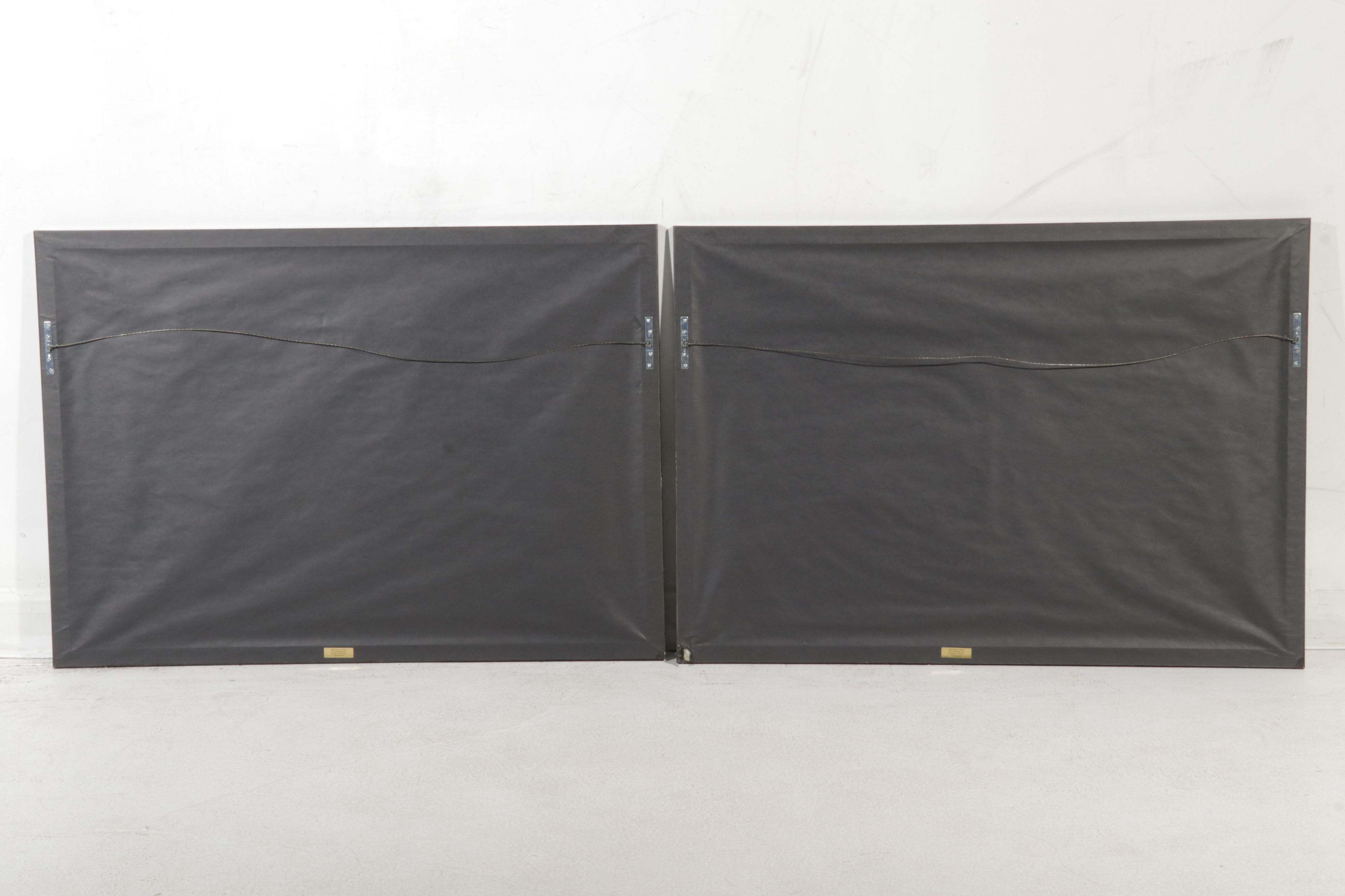 George Butler Halftone Posters "Double Forearms" and "Sunday in the Park," 1996