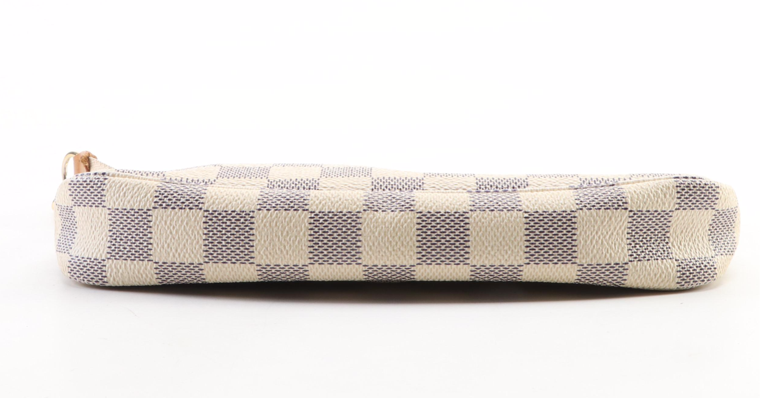 Louis Vuitton Pochette Accessoires in Damier Azur Canvas/Vachetta Leather