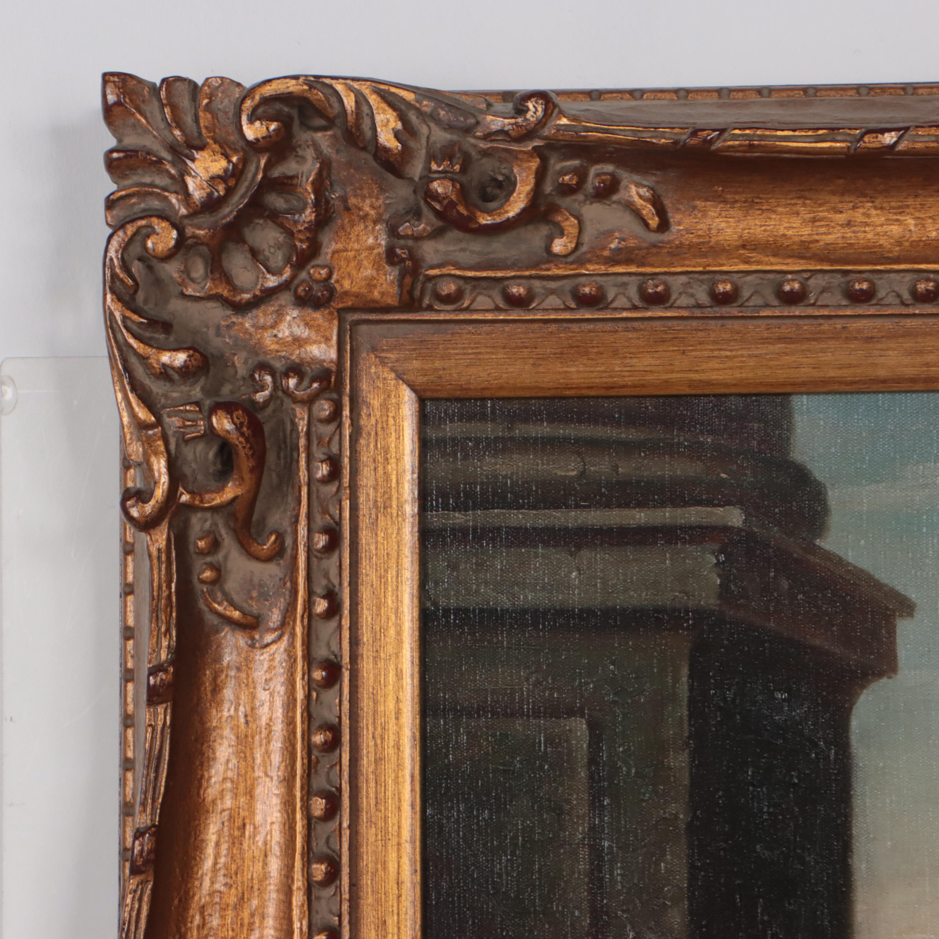 Oil Painting of King Charles Spaniel at Rest