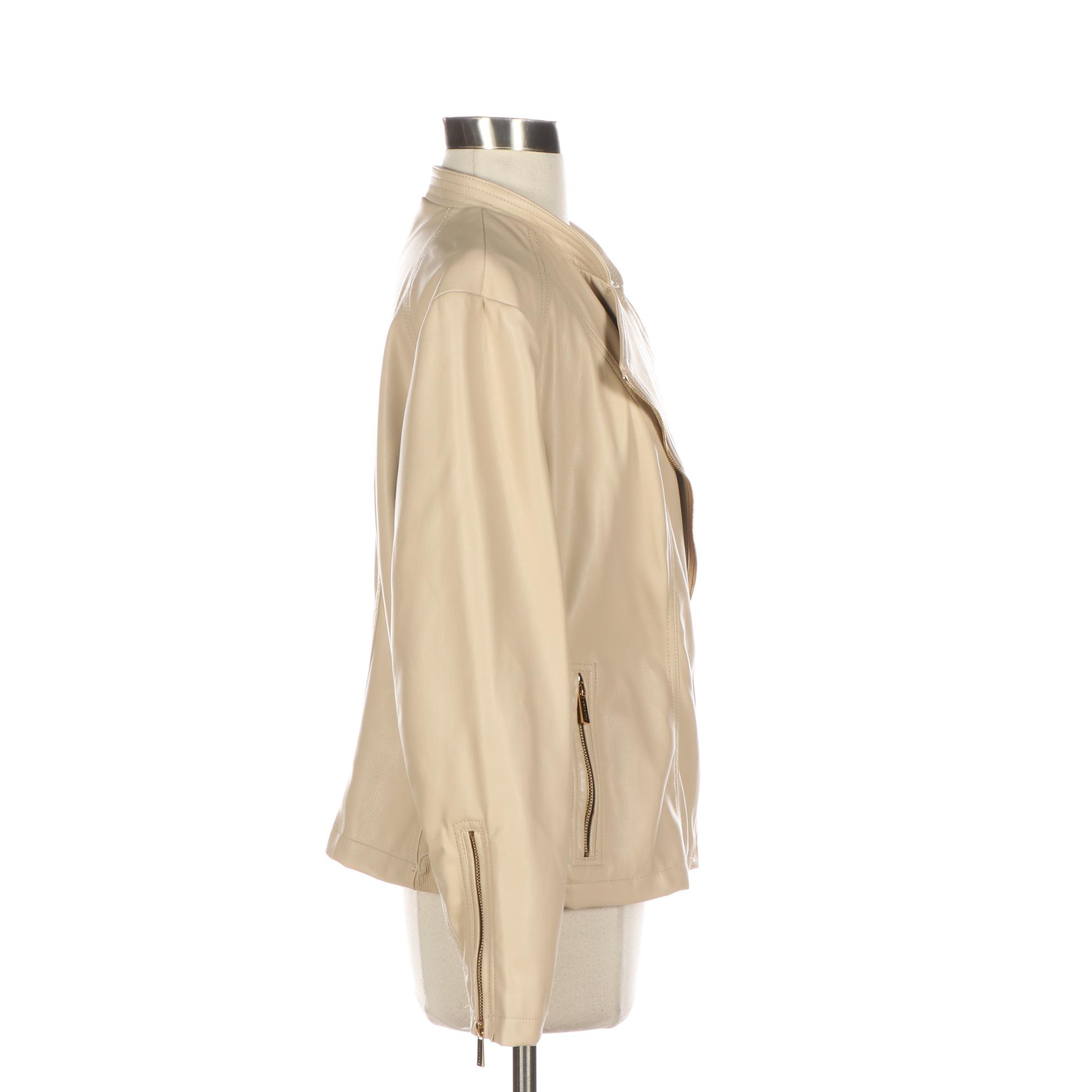 Calvin Klein Moto Jacket in Faux Leather