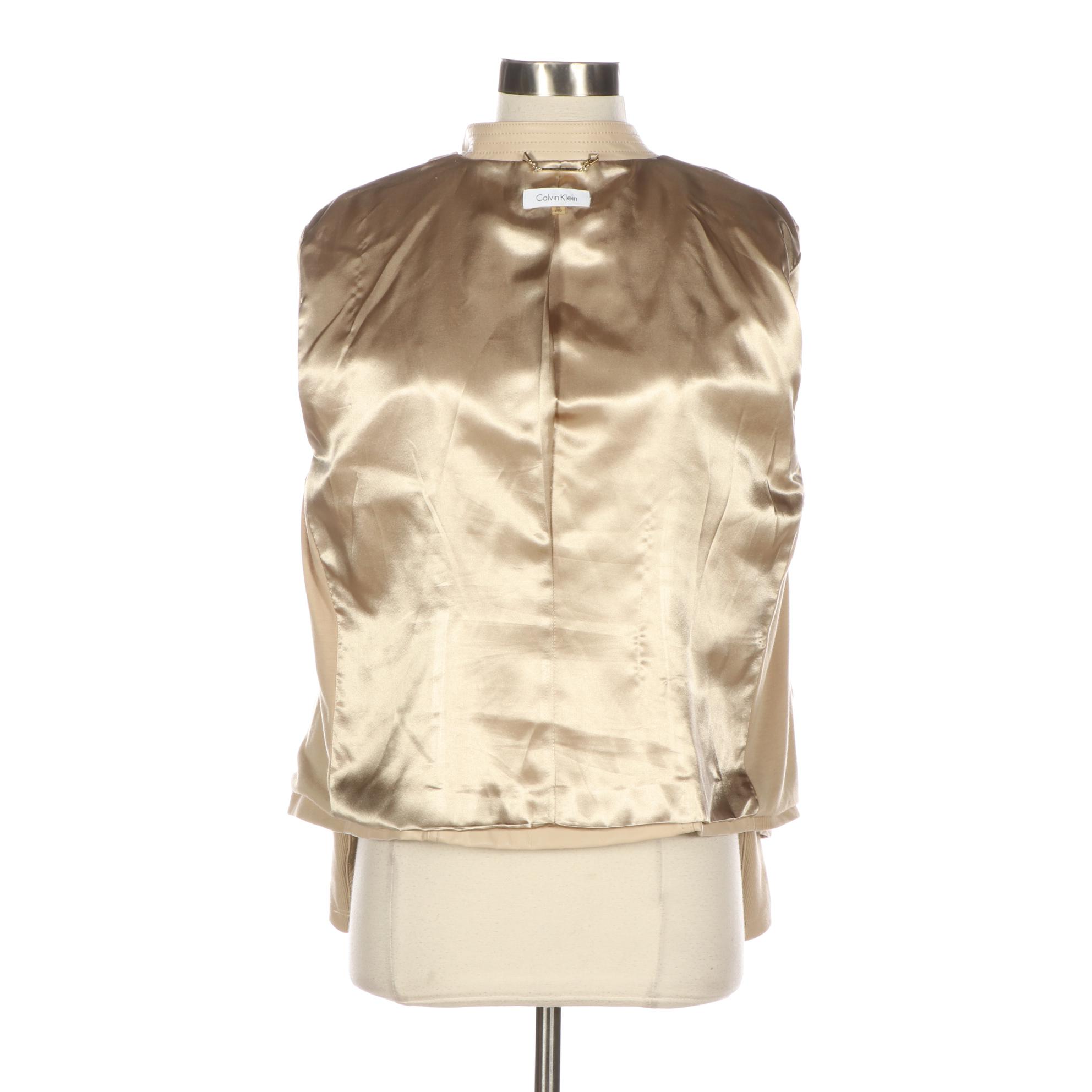 Calvin Klein Moto Jacket in Faux Leather