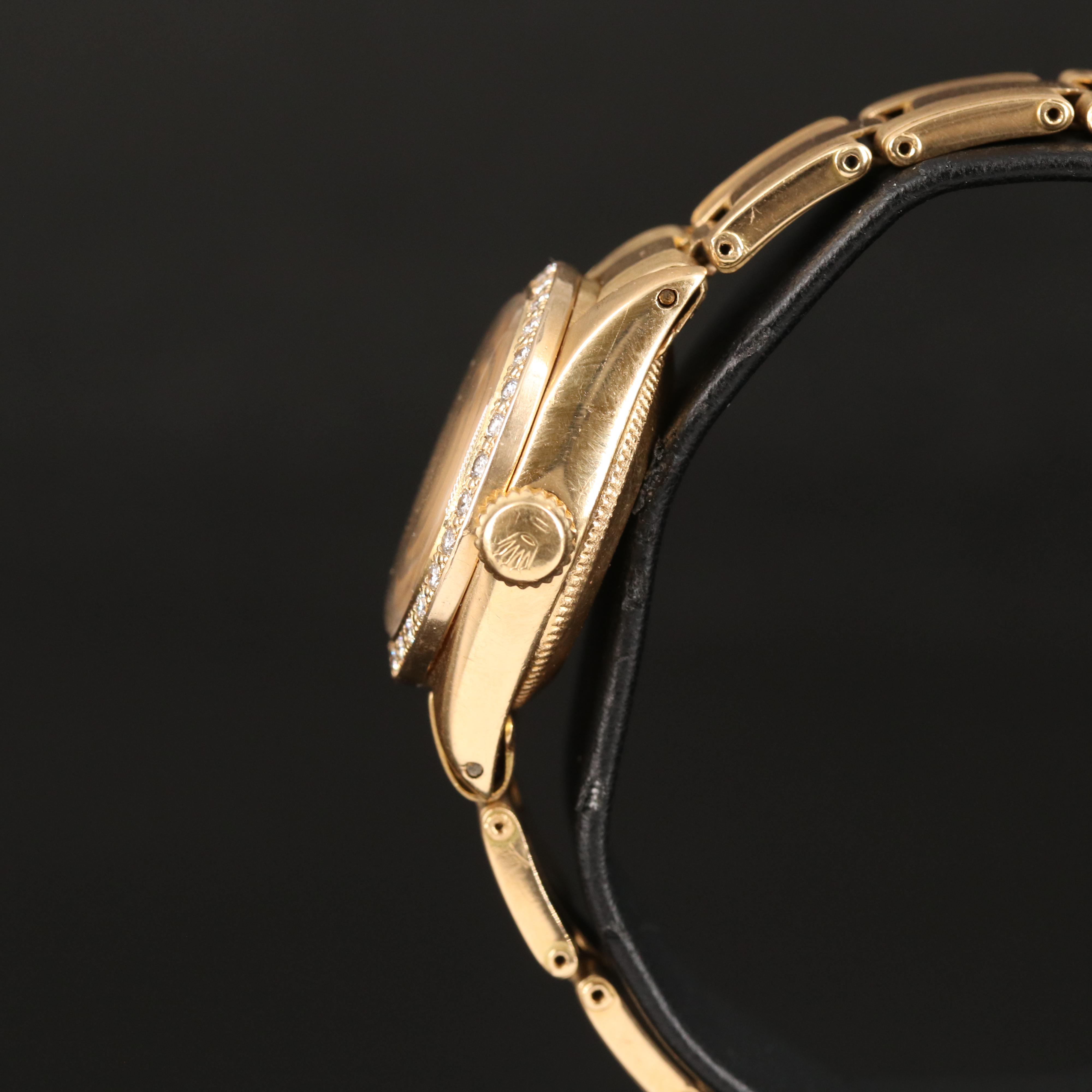 1981 18K Rolex Diamond Dial and Bezel Watch