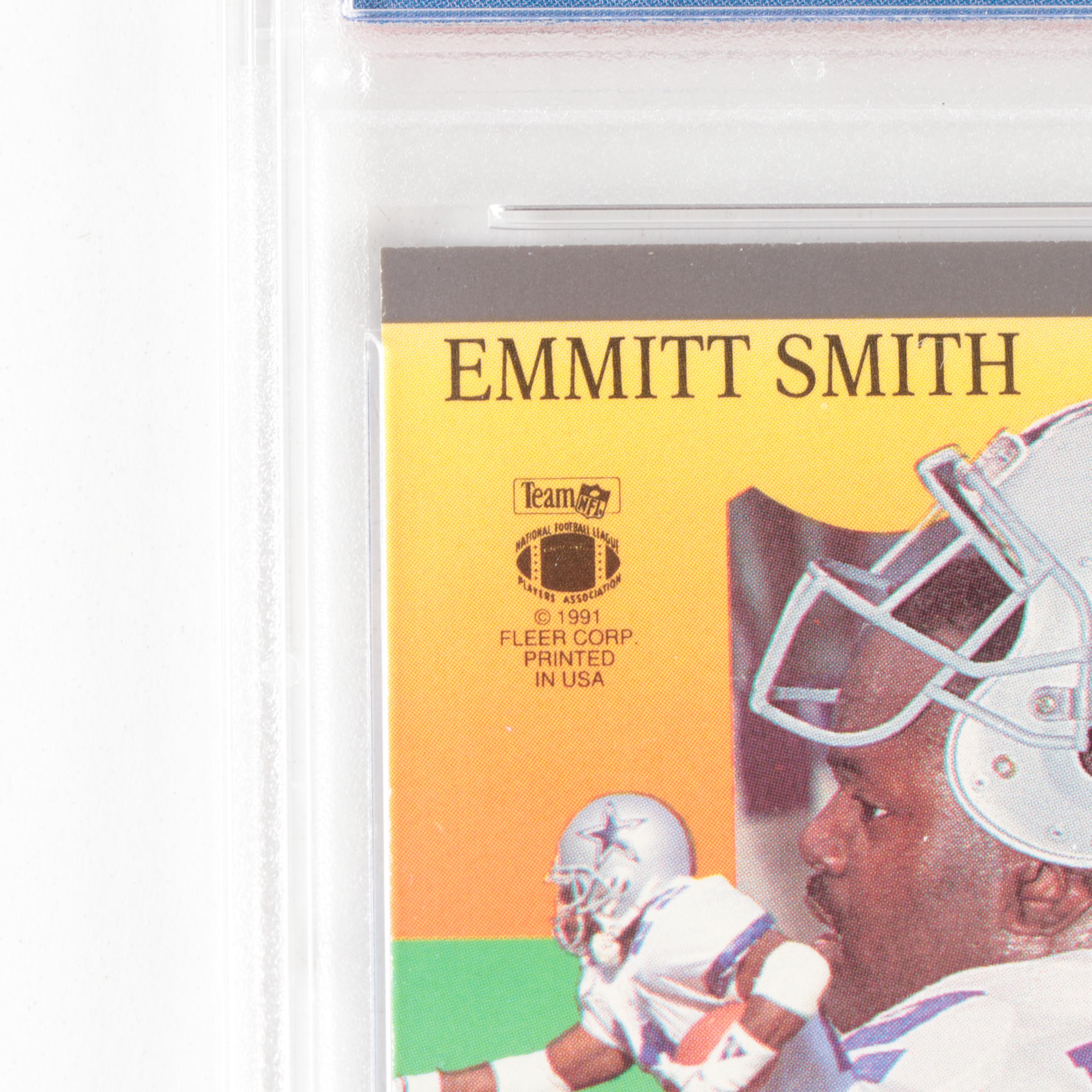 1991 Fleer Ultra Emmitt Smith #165 Graded PSA 9 Mint Football Card