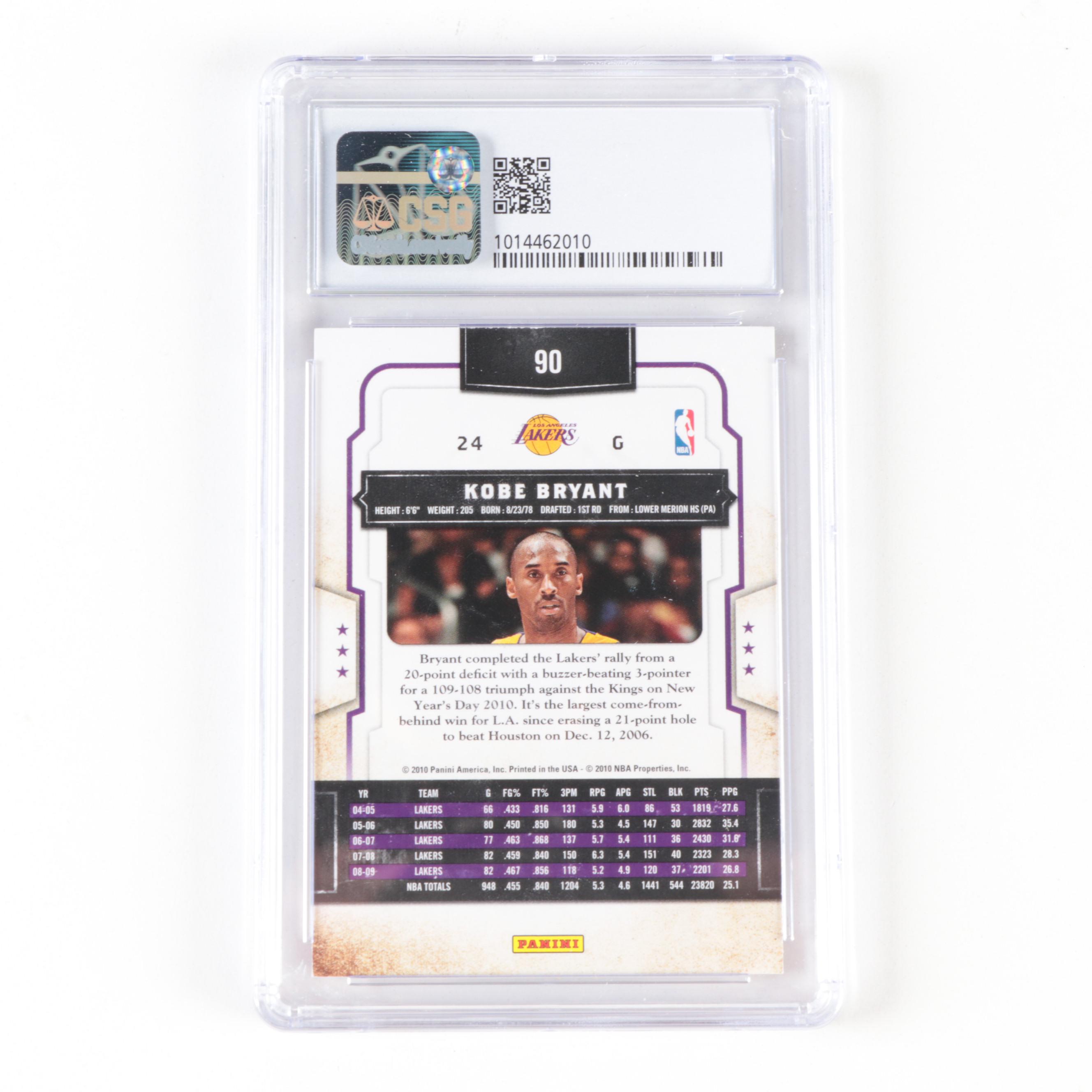 2009 Panini Classics Kobe Bryant #90 Graded CSG 8.5 NM/Mint+ Basketball Card