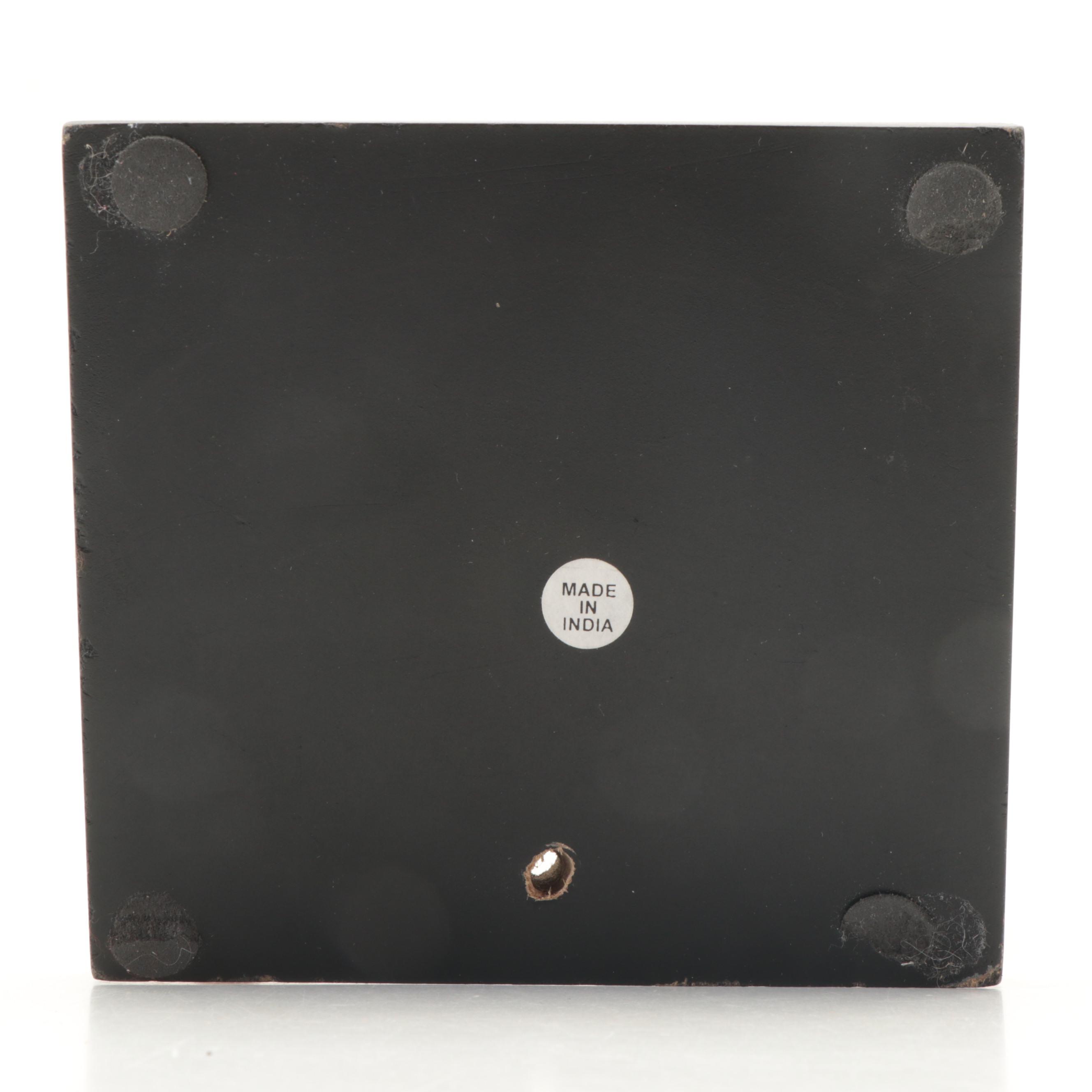 Restoration Hardware Faux Turtle Shell on Stand with Faux Horn Decor