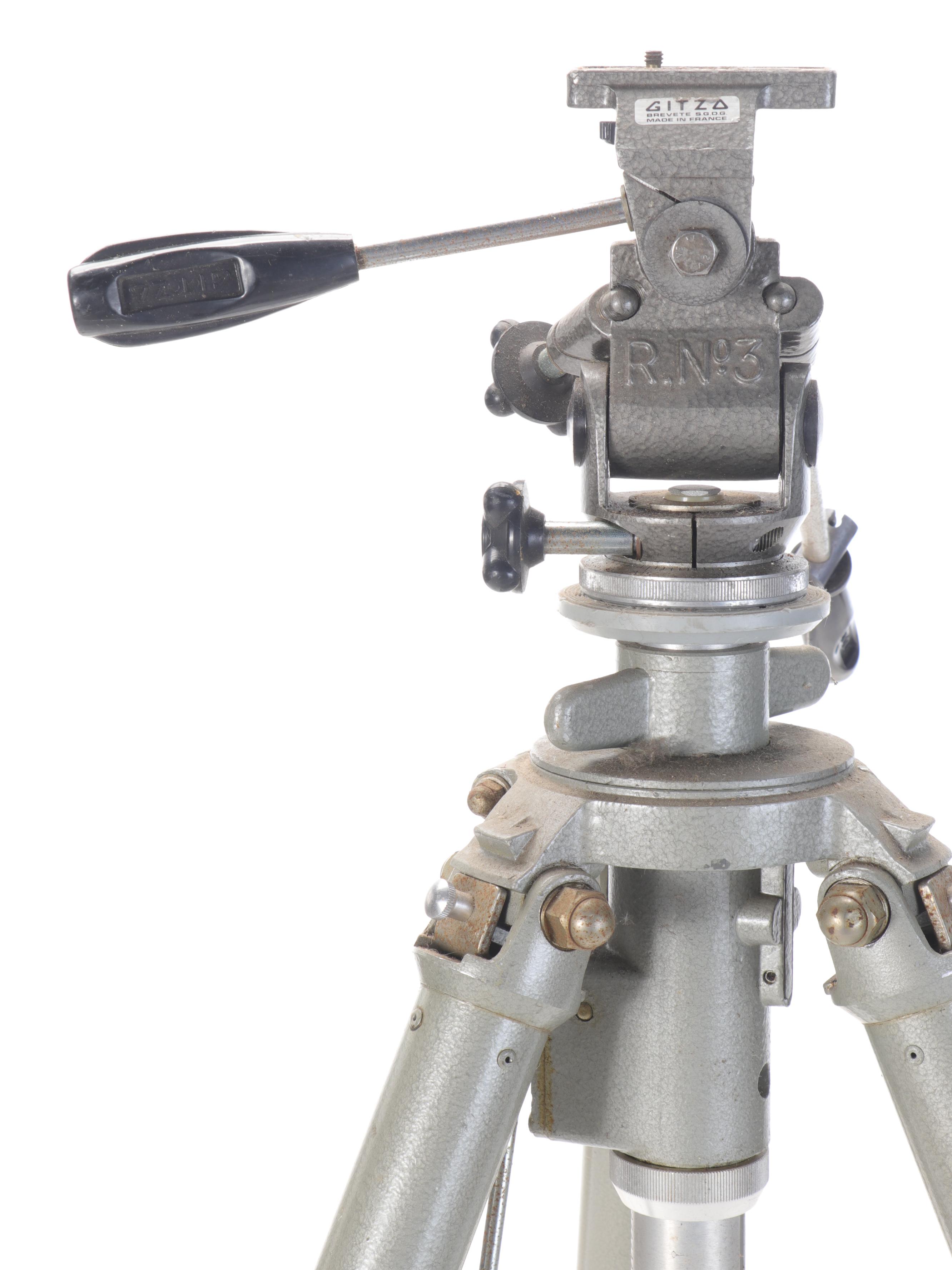 Gitzo Brevete S.G.D.G French  Compact Tripod with Leather Gitzo Case